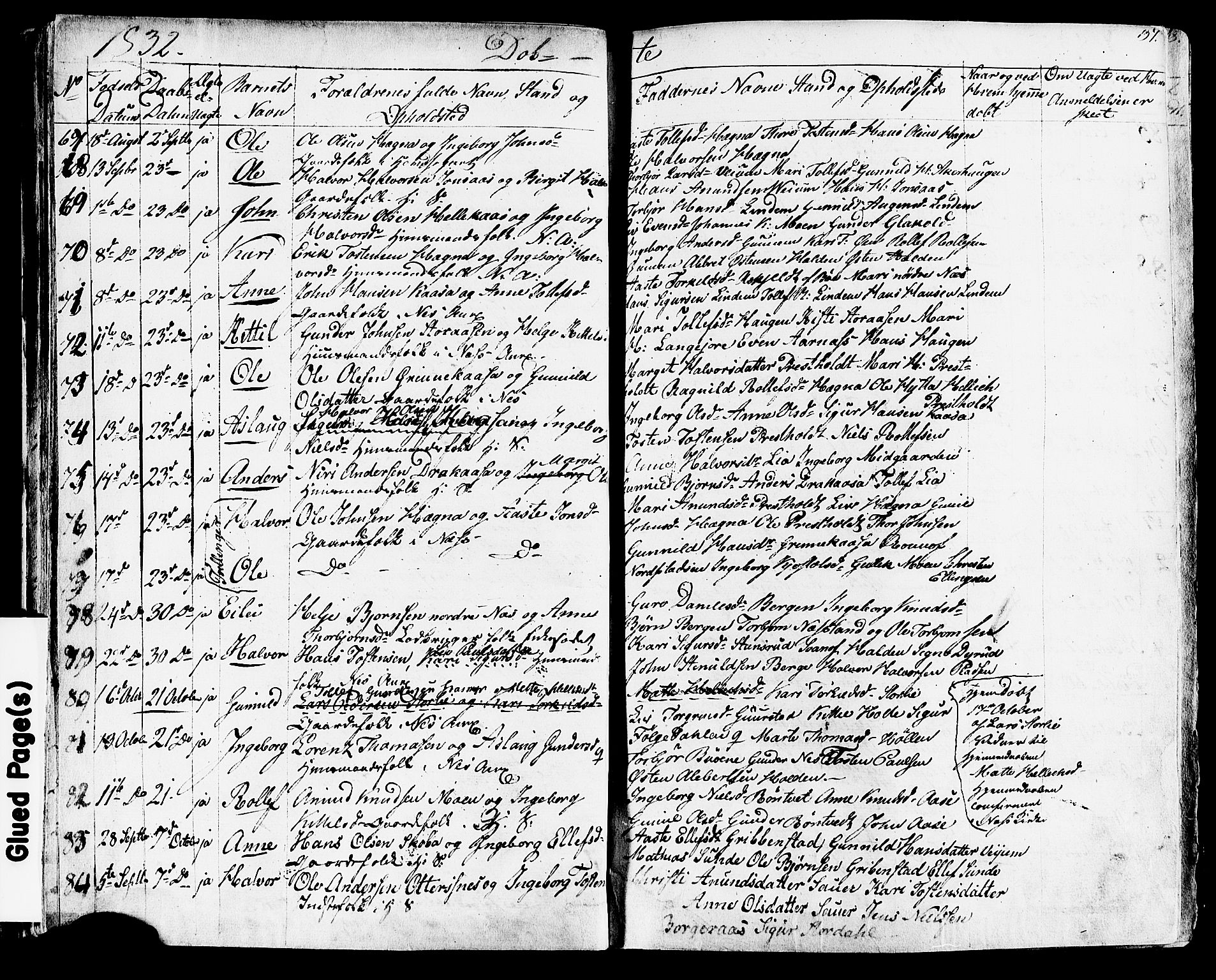 Sauherad kirkebøker, SAKO/A-298/F/Fa/L0006: Parish register (official) no. I 6, 1827-1850, p. 37
