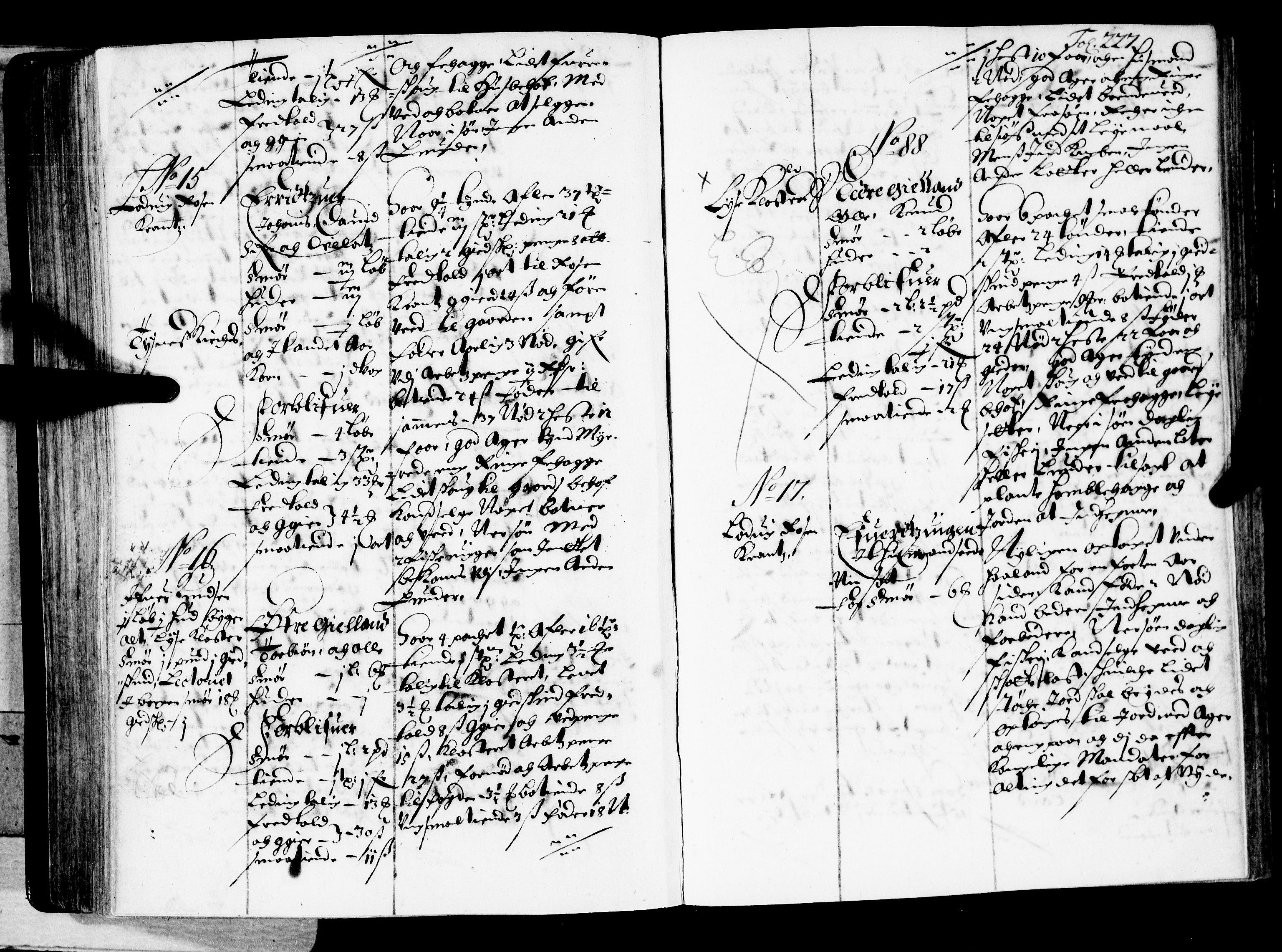 Rentekammeret inntil 1814, Realistisk ordnet avdeling, AV/RA-EA-4070/N/Nb/Nba/L0035: Sunnhordland fogderi, 2. del, 1667, p. 226b-227a
