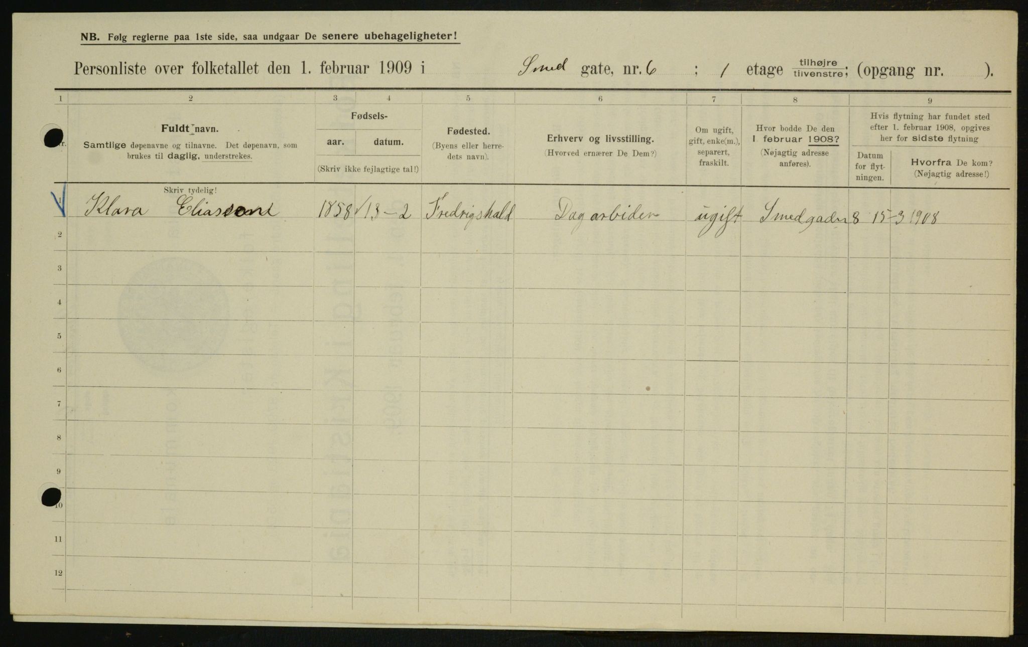 OBA, Municipal Census 1909 for Kristiania, 1909, p. 88103