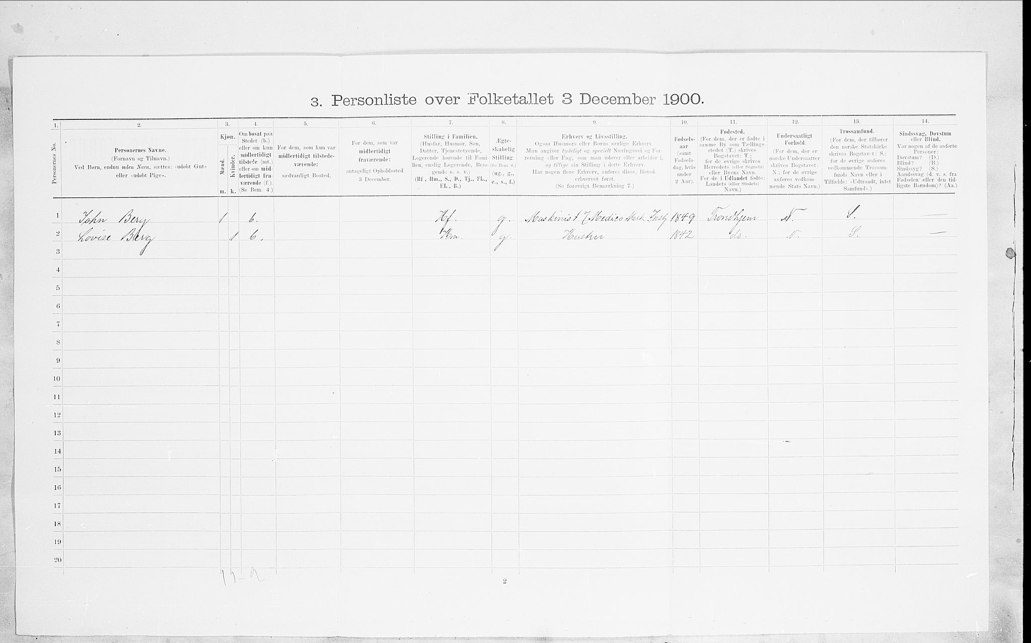 SAO, 1900 census for Kristiania, 1900, p. 90079