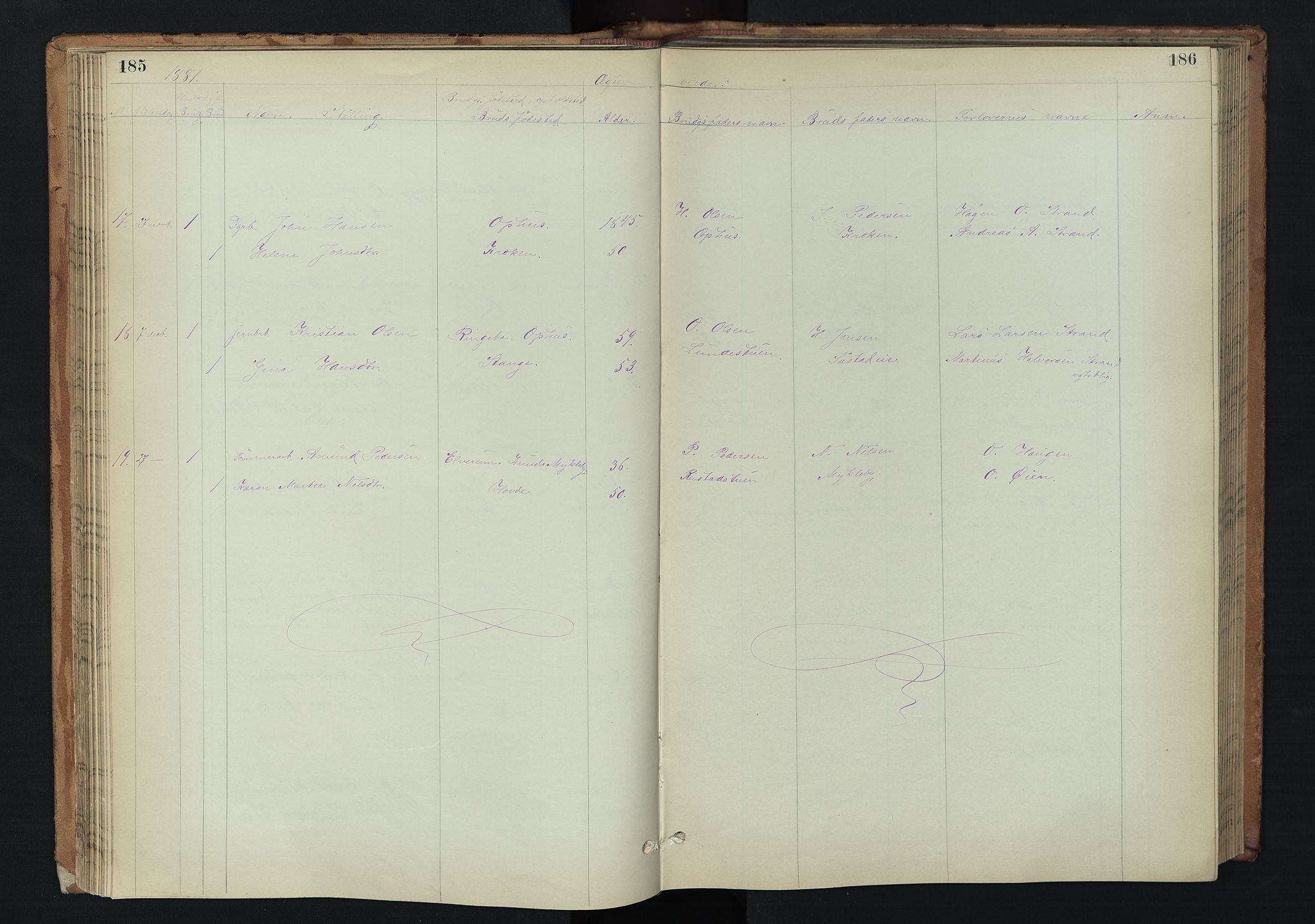 Stor-Elvdal prestekontor, AV/SAH-PREST-052/H/Ha/Hab/L0002: Parish register (copy) no. 2, 1860-1894, p. 185-186