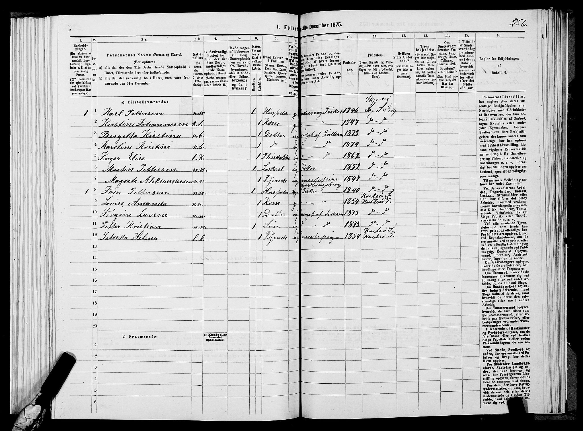 SATØ, 1875 census for 1941P Skjervøy, 1875, p. 6256