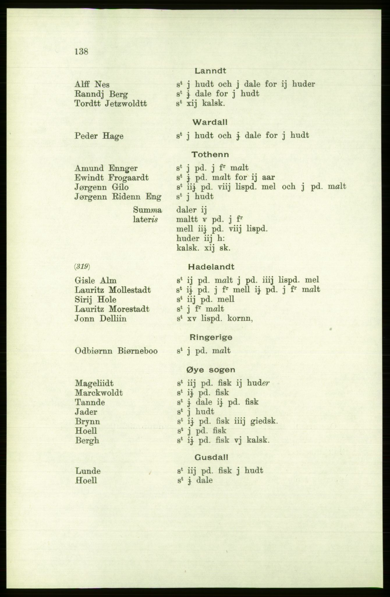 Publikasjoner utgitt av Arkivverket, PUBL/PUBL-001/C/0001: Bind 1: Rekneskap for Akershus len 1557-1558, 1557-1558, p. 138