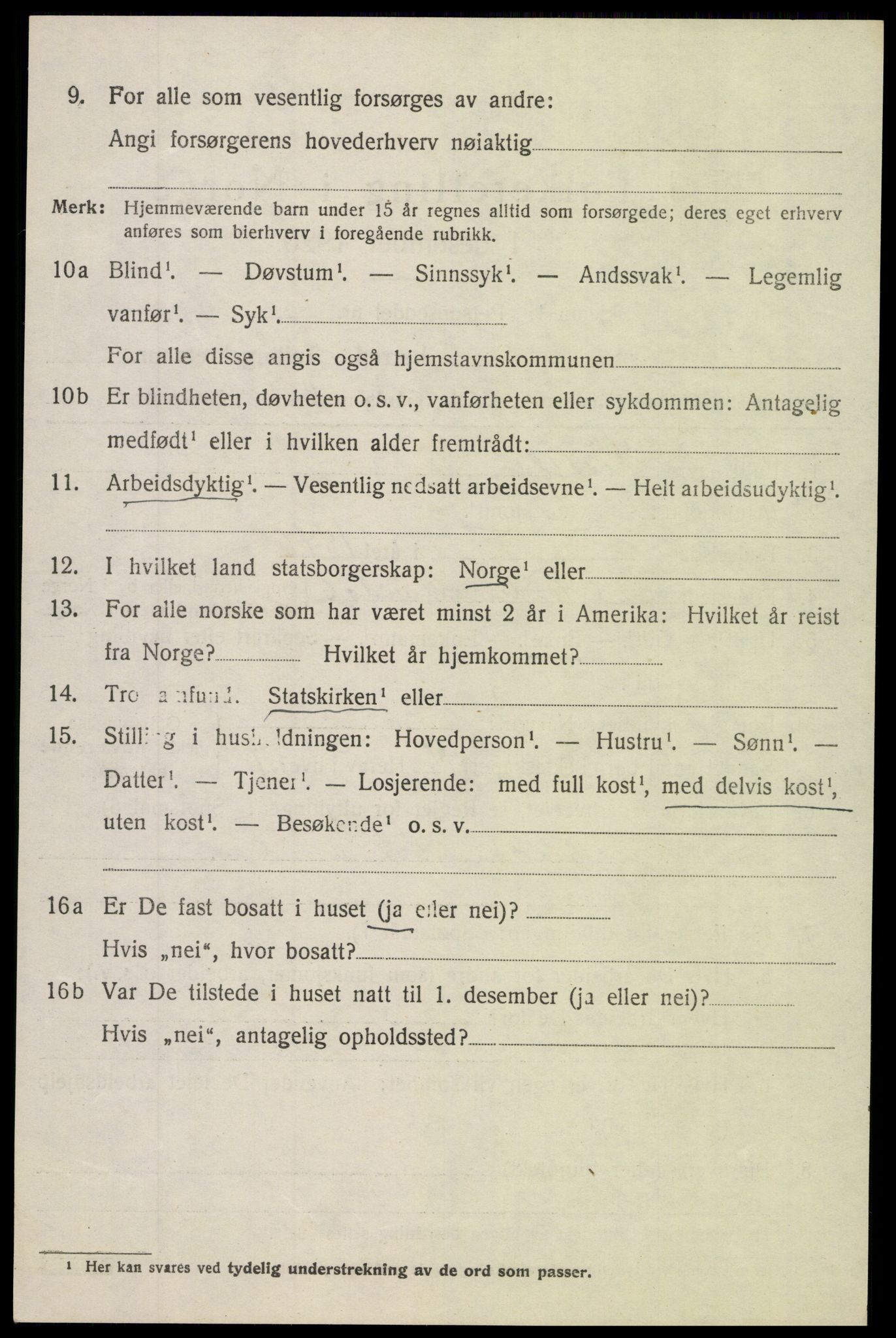 SAH, 1920 census for Nordre Land, 1920, p. 5973
