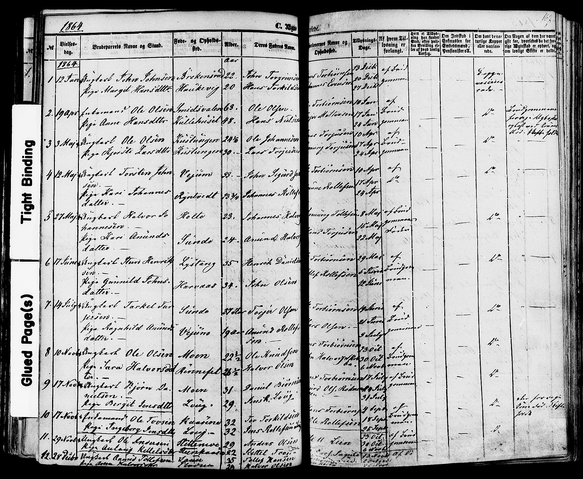 Sauherad kirkebøker, SAKO/A-298/F/Fa/L0007: Parish register (official) no. I 7, 1851-1873, p. 167