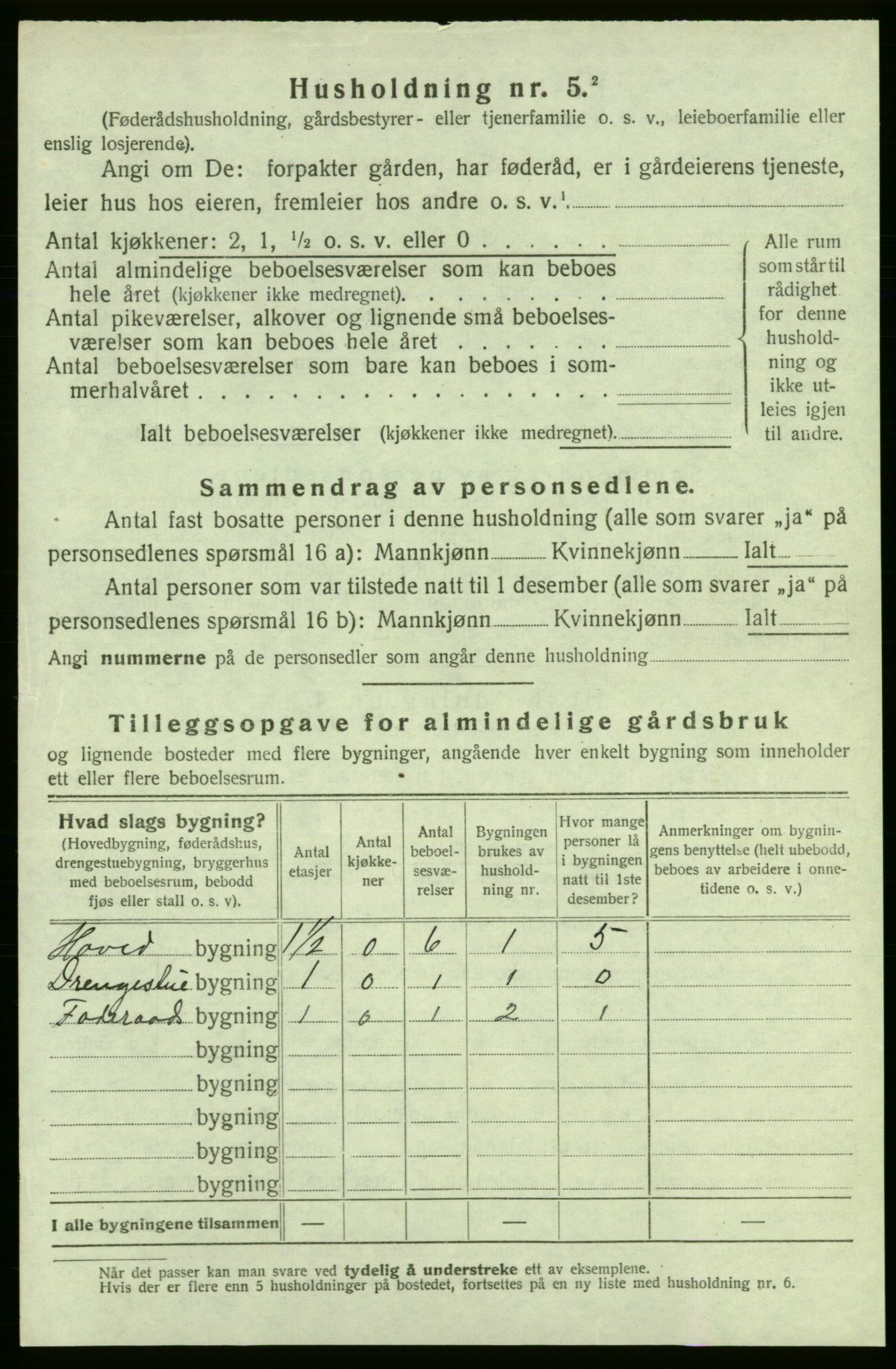 SAB, 1920 census for Strandebarm, 1920, p. 978