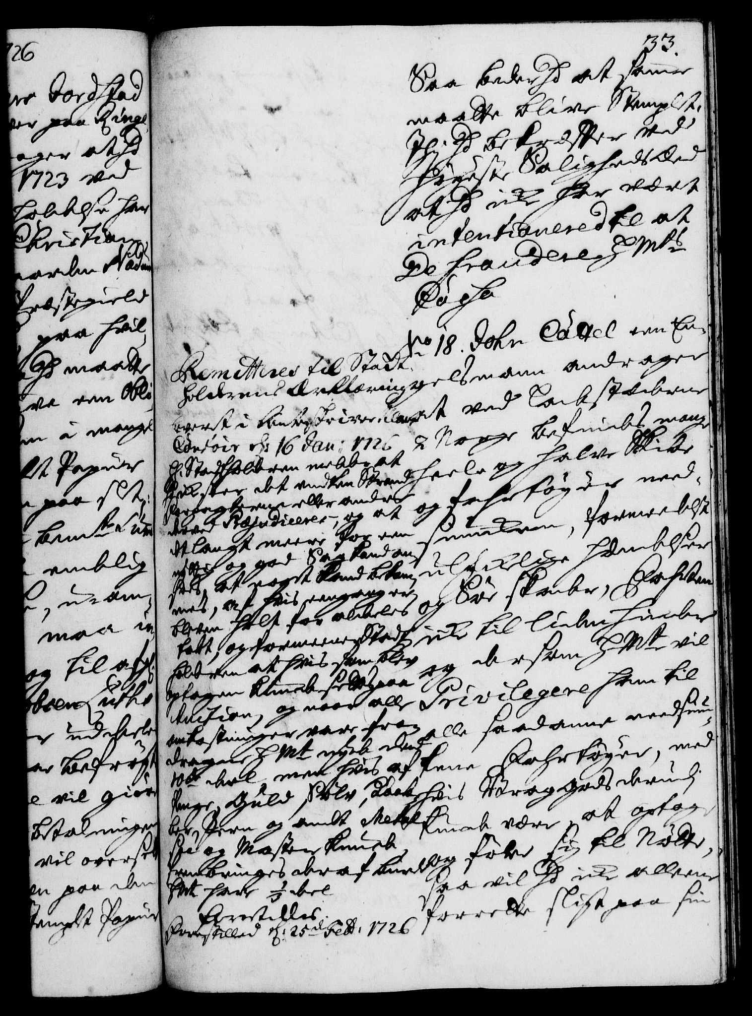 Rentekammeret, Kammerkanselliet, RA/EA-3111/G/Gh/Gha/L0008: Norsk ekstraktmemorialprotokoll (merket RK 53.53), 1725-1726, p. 33