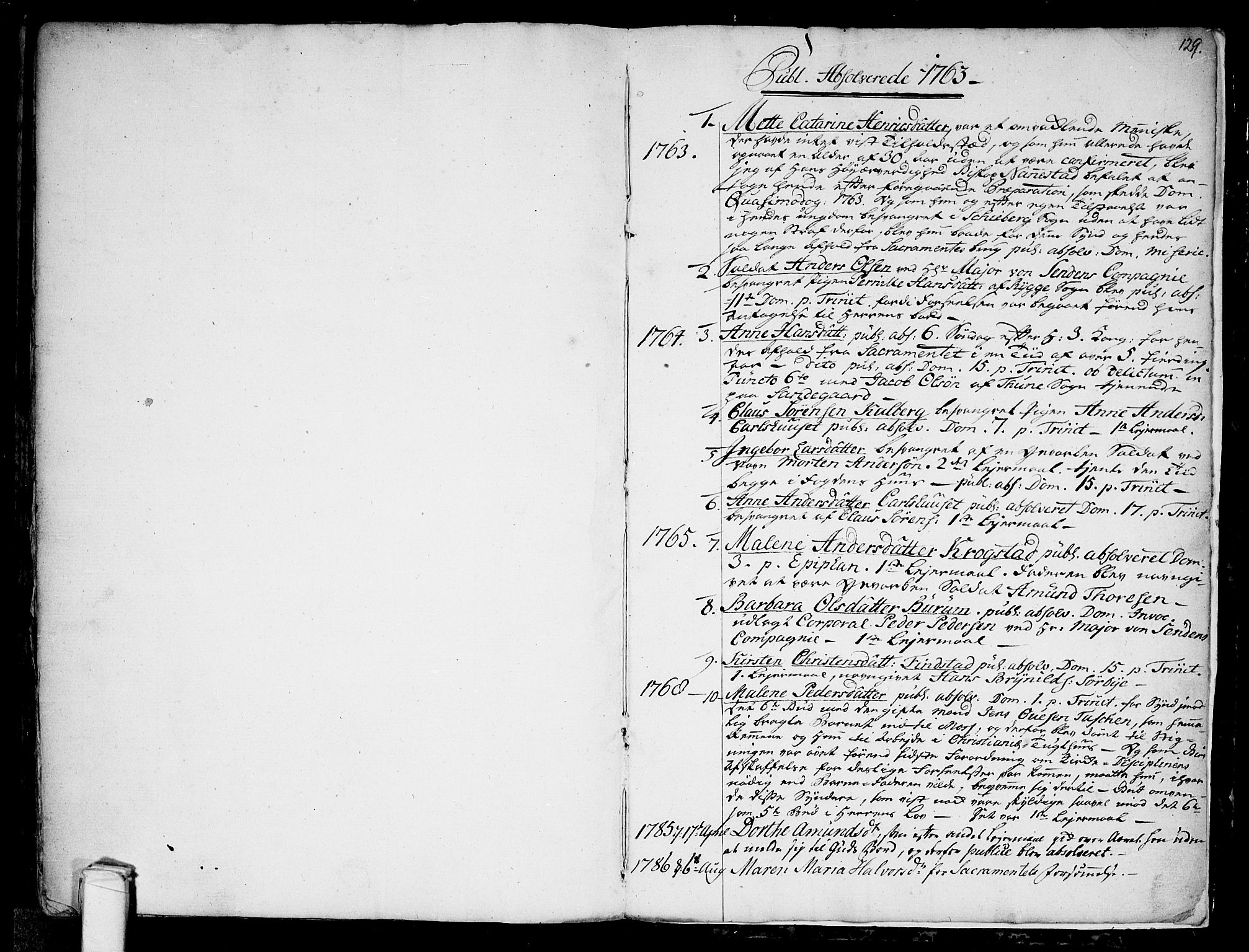Råde prestekontor kirkebøker, SAO/A-2009/F/Fa/L0002: Parish register (official) no. 2, 1762-1806, p. 129
