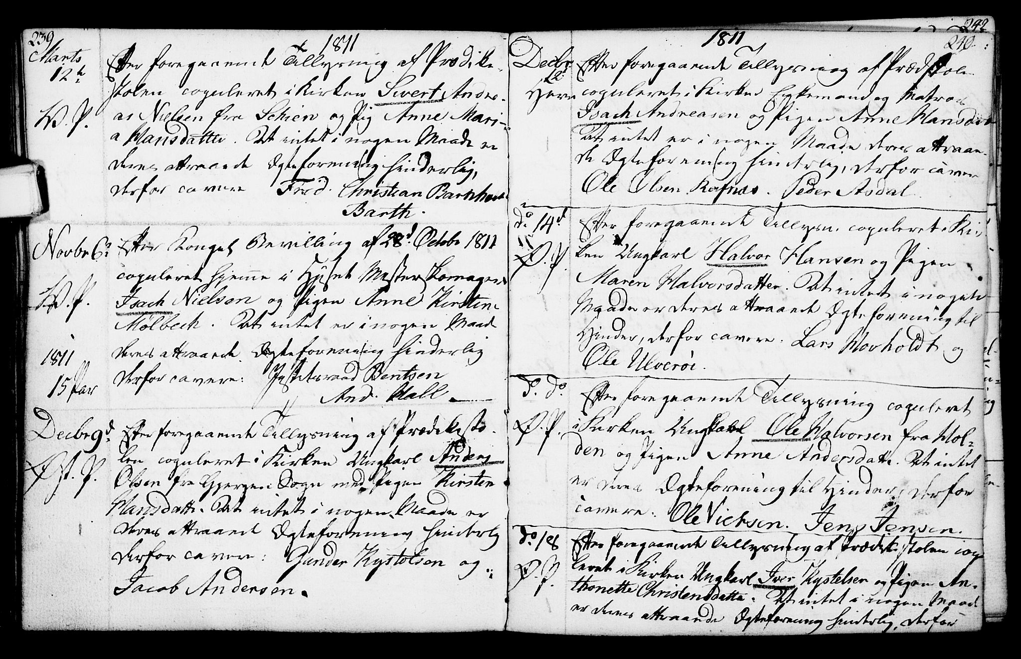 Porsgrunn kirkebøker , SAKO/A-104/F/Fa/L0003: Parish register (official) no. 3, 1764-1814, p. 239-240