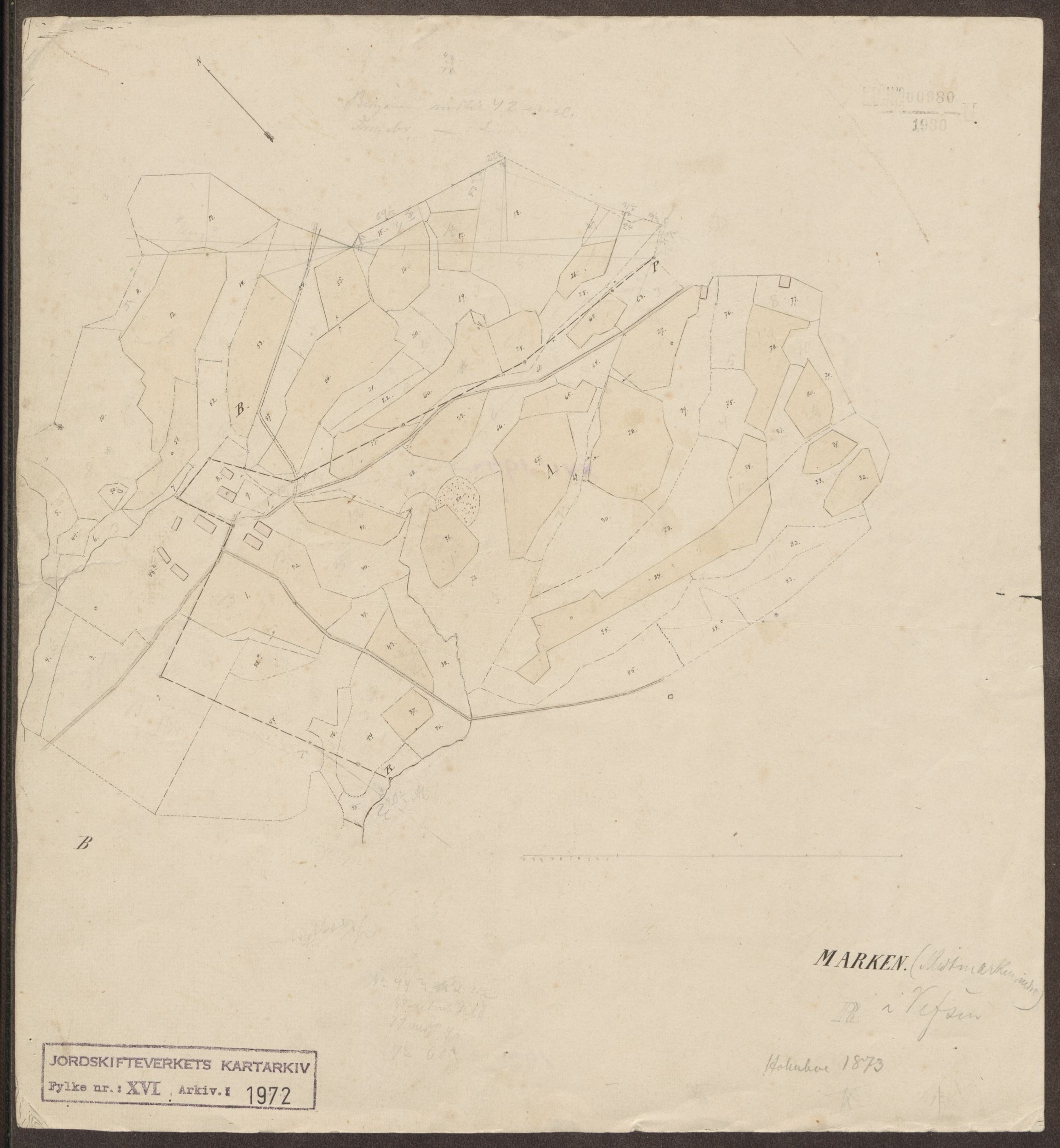 Jordskifteverkets kartarkiv, AV/RA-S-3929/T, 1859-1988, p. 2386
