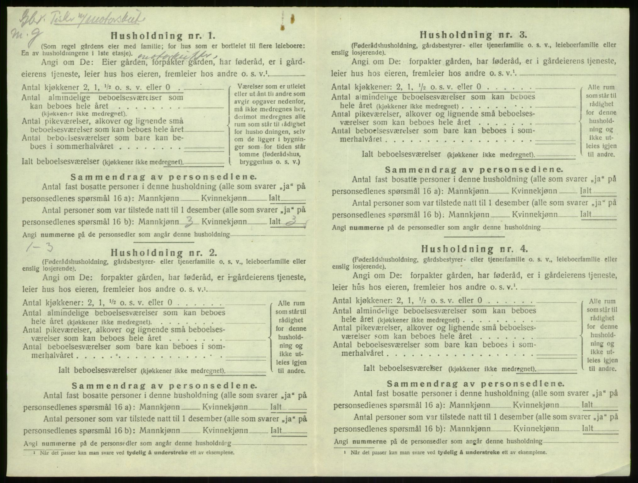 SAB, 1920 census for Masfjorden, 1920, p. 386