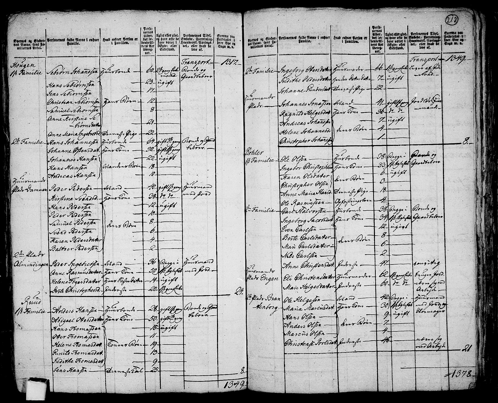 RA, 1801 census for 0212P Kråkstad, 1801, p. 211b-212a