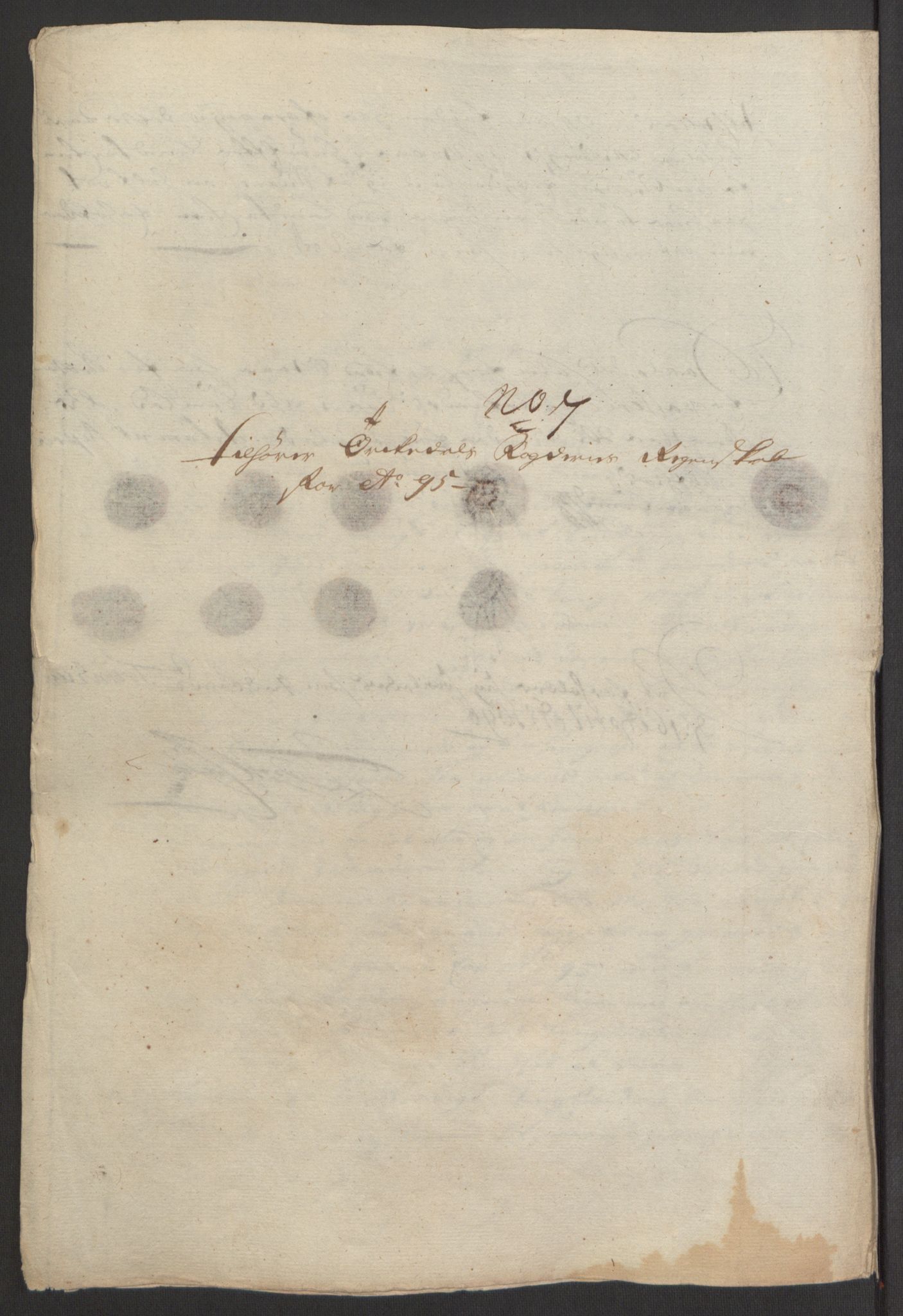 Rentekammeret inntil 1814, Reviderte regnskaper, Fogderegnskap, AV/RA-EA-4092/R60/L3945: Fogderegnskap Orkdal og Gauldal, 1695, p. 237