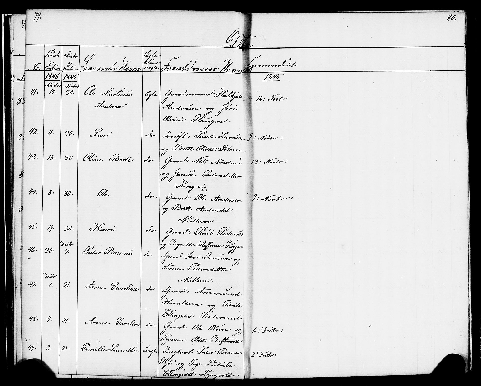 Hornindal sokneprestembete, AV/SAB-A-82401/H/Haa/Haaa/L0001: Parish register (official) no. A 1, 1837-1866, p. 80-81