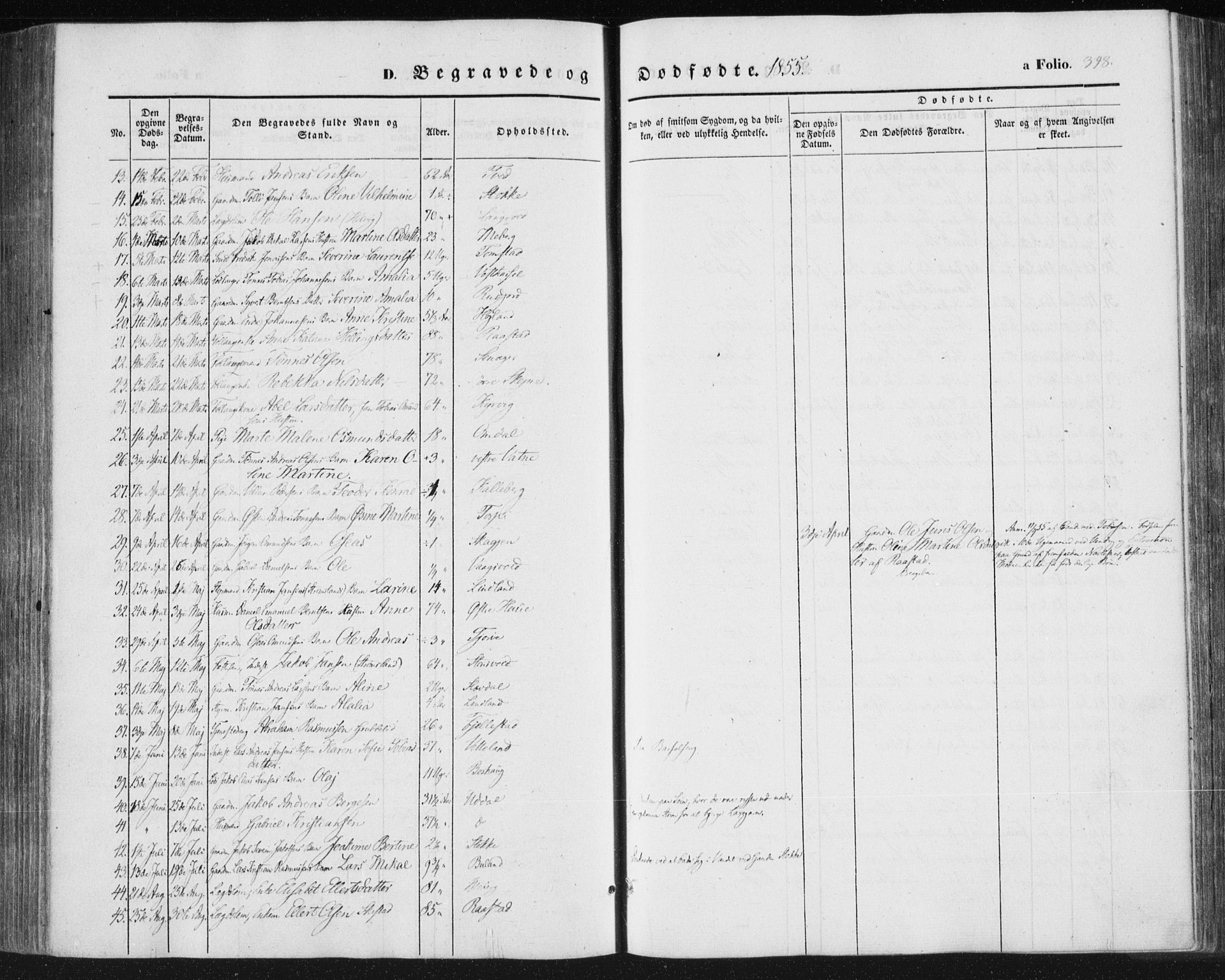 Lista sokneprestkontor, SAK/1111-0027/F/Fa/L0010: Parish register (official) no. A 10, 1846-1861, p. 348