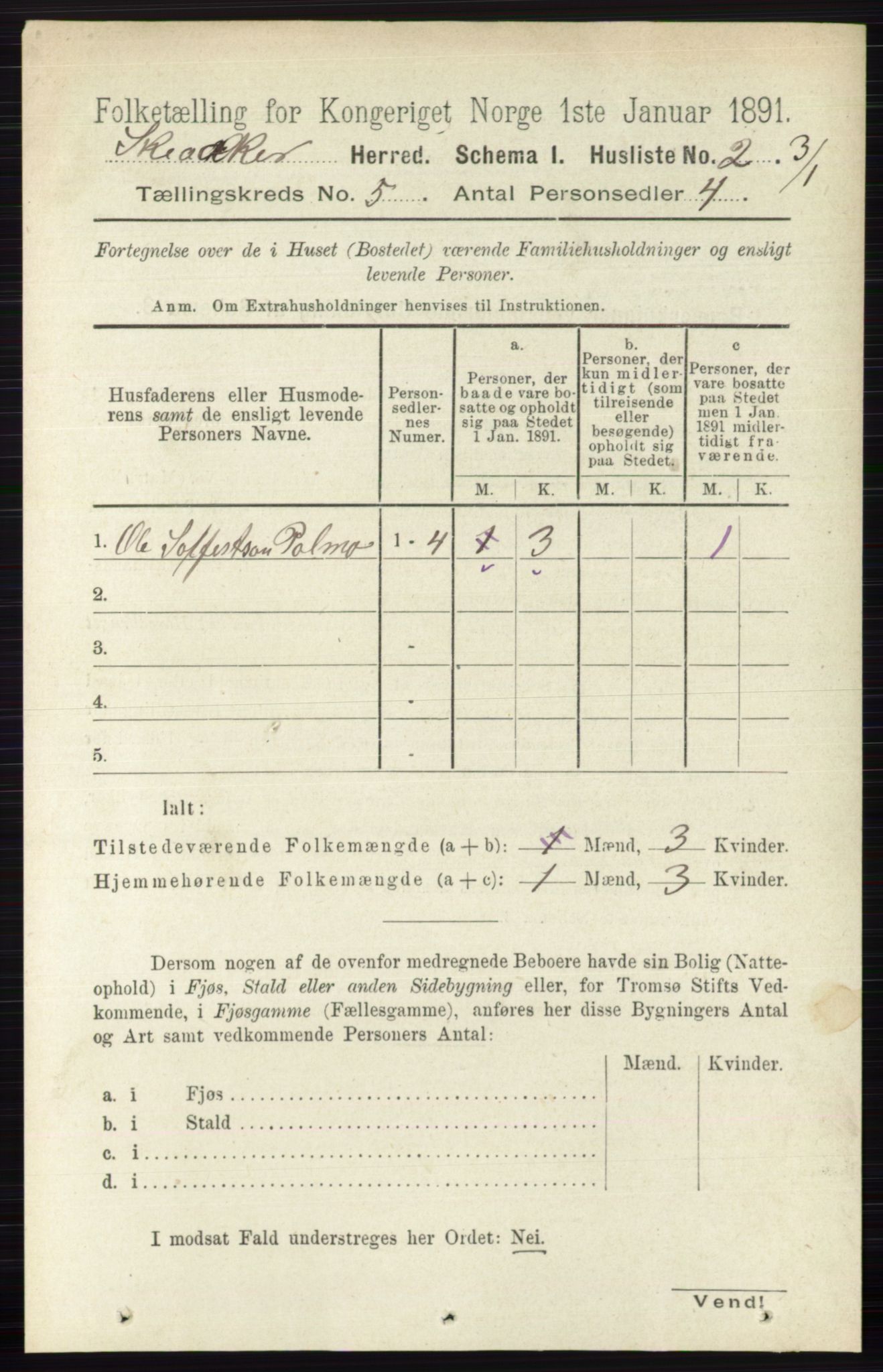 RA, 1891 census for 0513 Skjåk, 1891, p. 1546