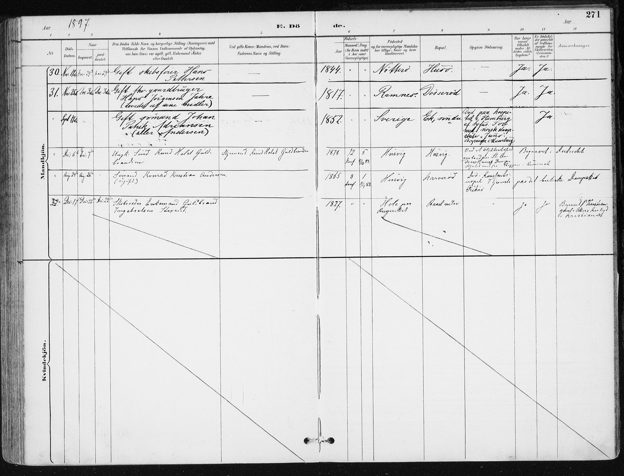 Sem kirkebøker, AV/SAKO-A-5/F/Fb/L0005: Parish register (official) no. II 5, 1892-1904, p. 271