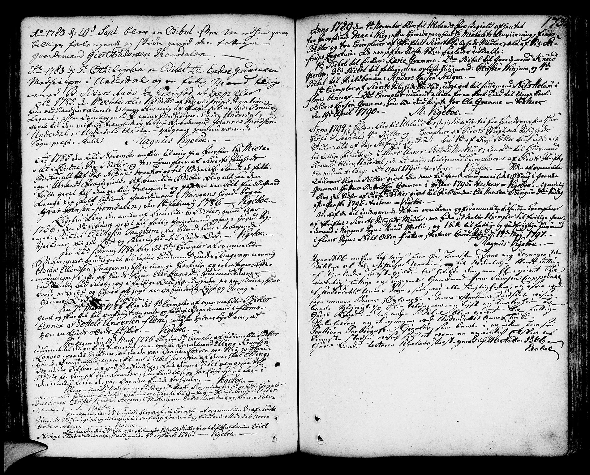 Aurland sokneprestembete, SAB/A-99937/H/Ha/Haa/L0004: Parish register (official) no. A 4, 1756-1801, p. 173