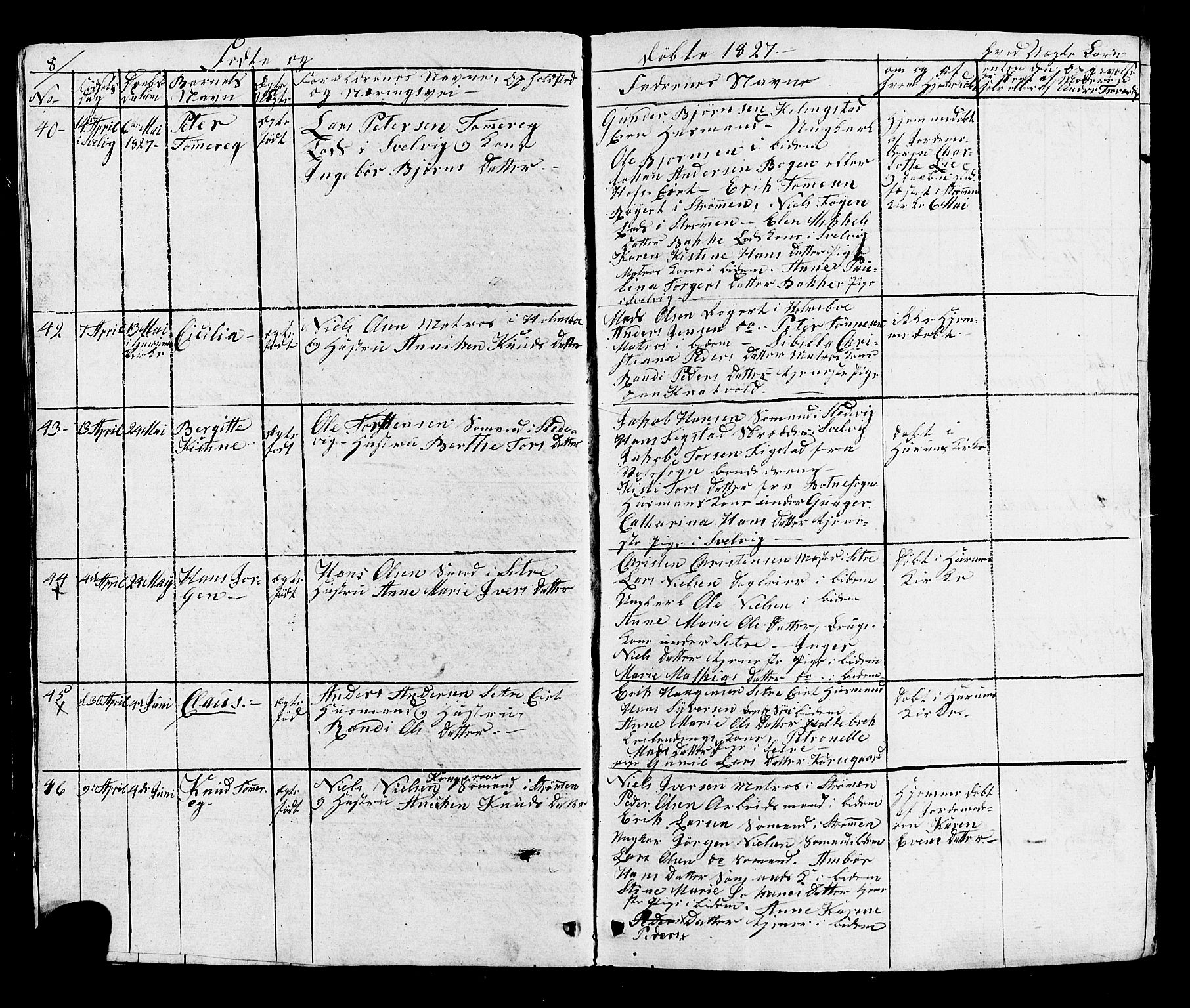 Hurum kirkebøker, AV/SAKO-A-229/G/Ga/L0002: Parish register (copy) no. I 2, 1827-1857, p. 8