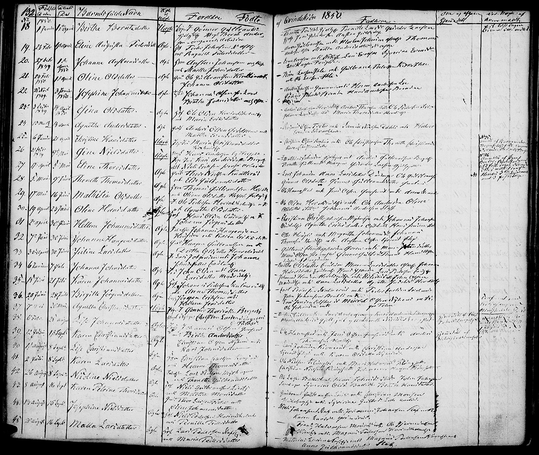 Nes prestekontor, Hedmark, AV/SAH-PREST-020/K/Ka/L0003: Parish register (official) no. 3, 1827-1851, p. 132