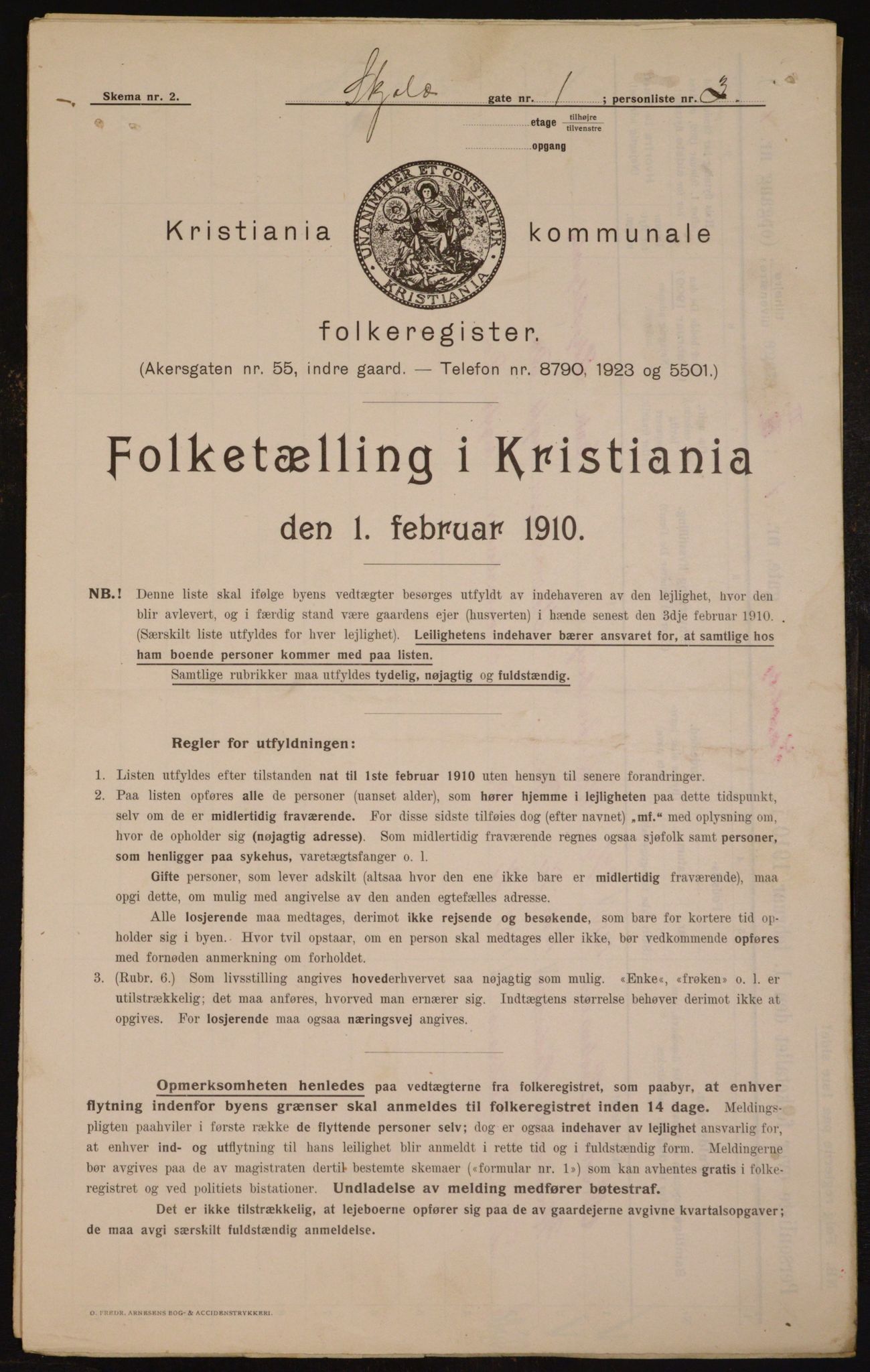 OBA, Municipal Census 1910 for Kristiania, 1910, p. 91715