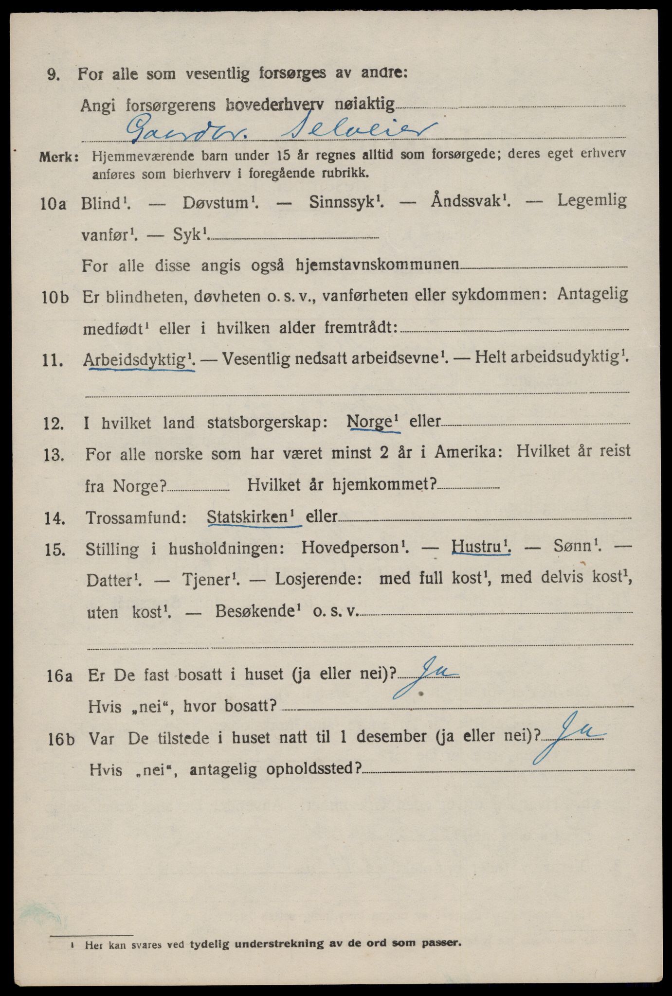 SAST, 1920 census for Vikedal, 1920, p. 5012