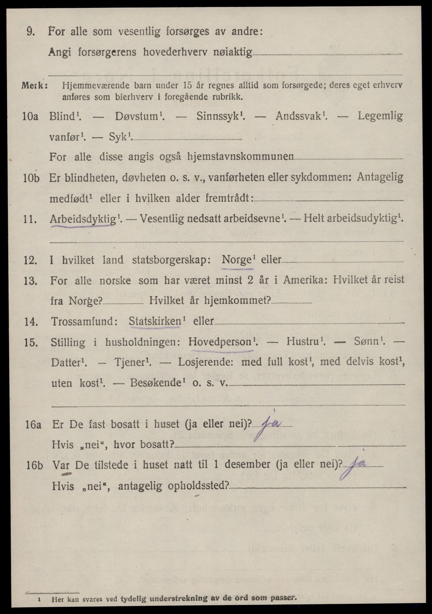 SAT, 1920 census for Borgund, 1920, p. 19333