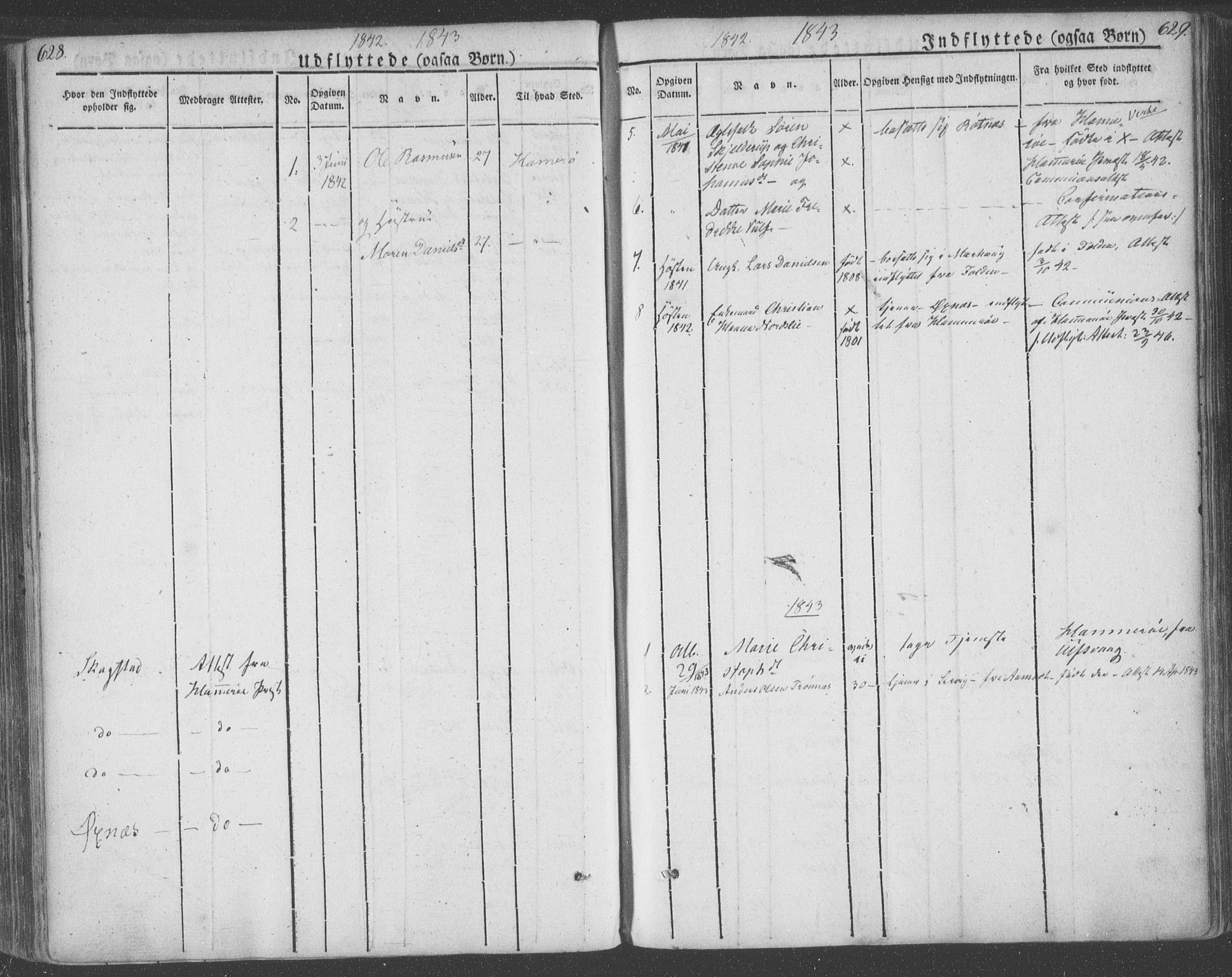 Ministerialprotokoller, klokkerbøker og fødselsregistre - Nordland, SAT/A-1459/855/L0799: Parish register (official) no. 855A07, 1834-1852, p. 628-629