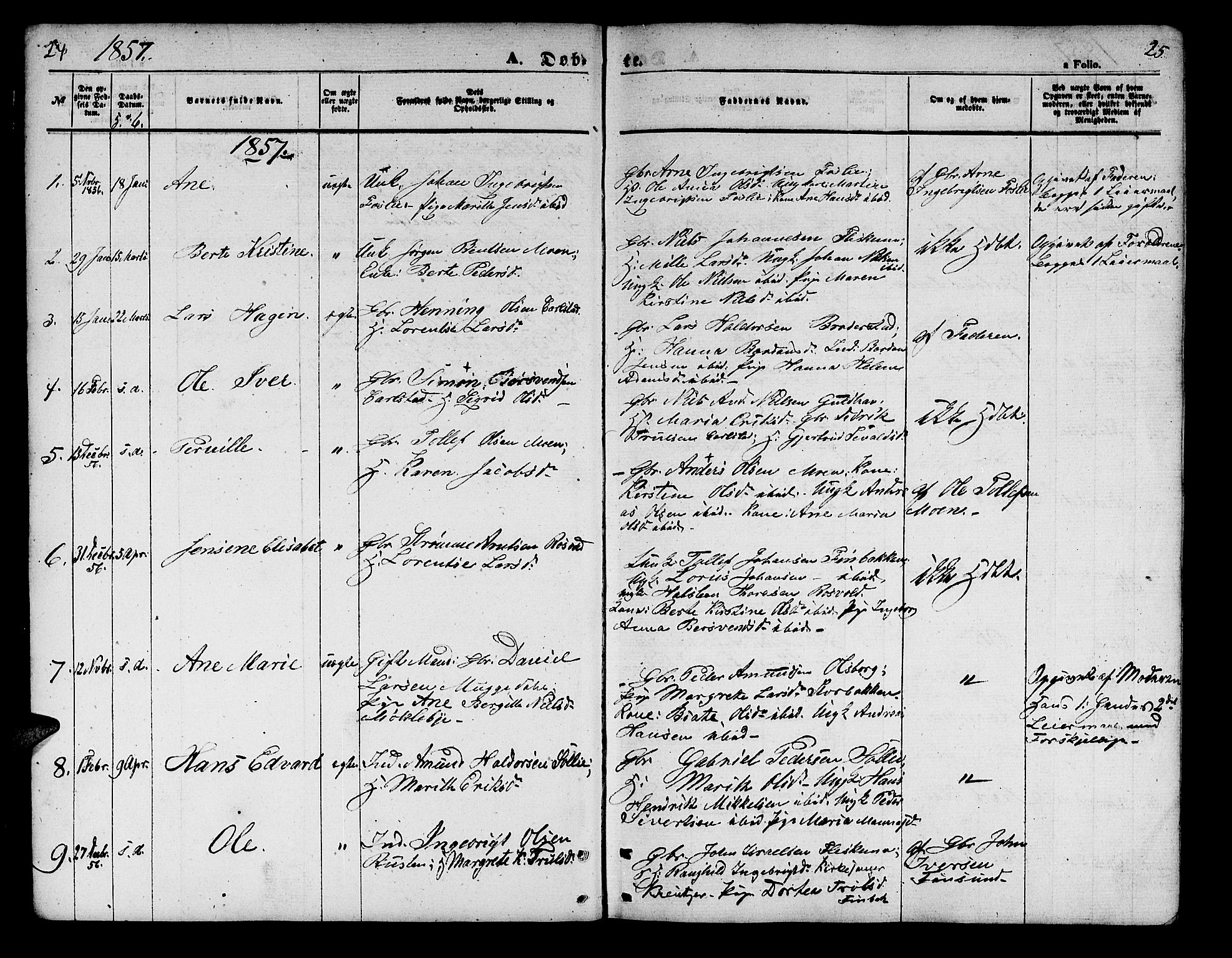 Målselv sokneprestembete, SATØ/S-1311/G/Ga/Gab/L0001klokker: Parish register (copy) no. 1, 1856-1866, p. 24-25