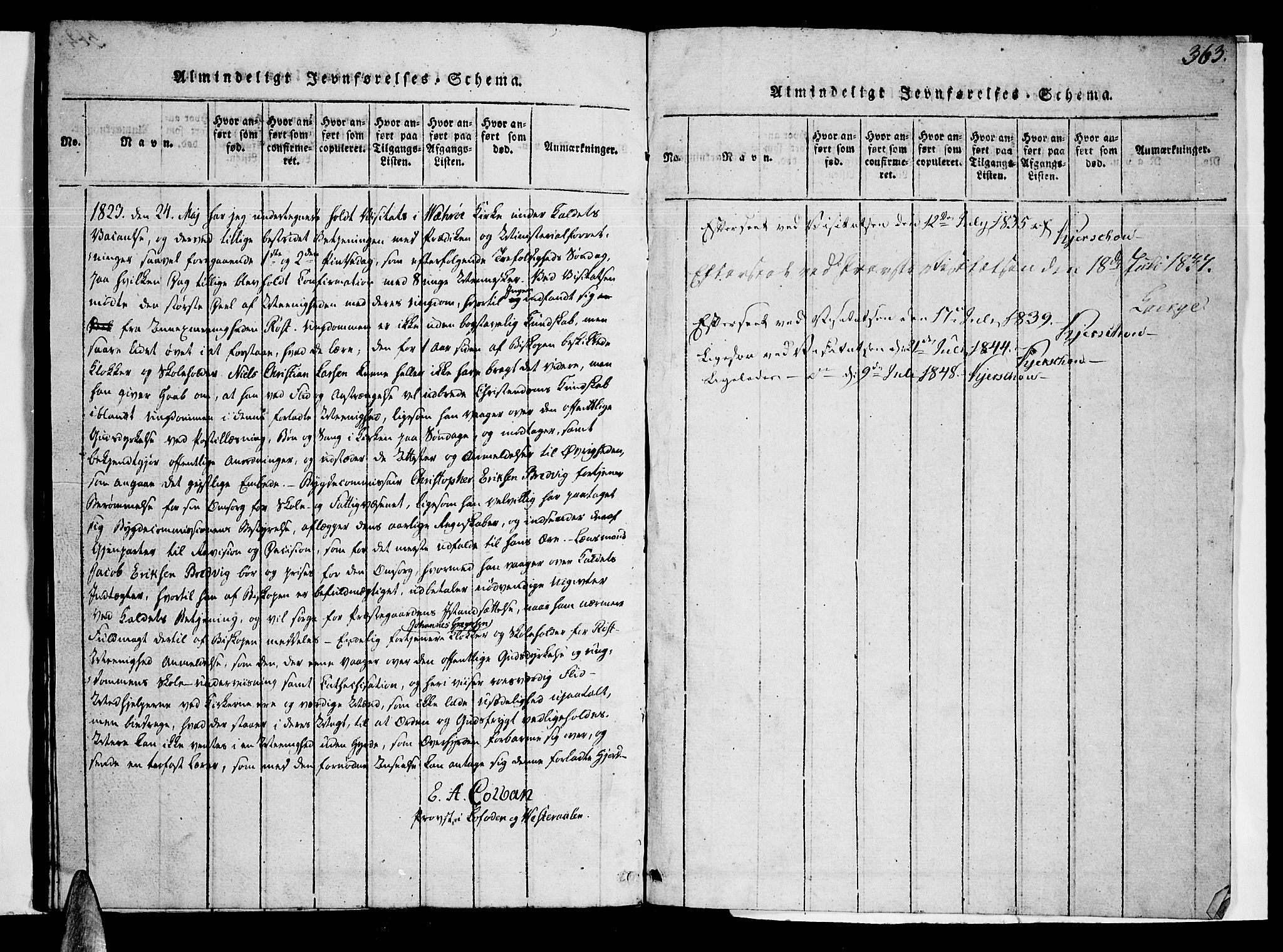 Ministerialprotokoller, klokkerbøker og fødselsregistre - Nordland, SAT/A-1459/807/L0120: Parish register (official) no. 807A03, 1821-1848, p. 363