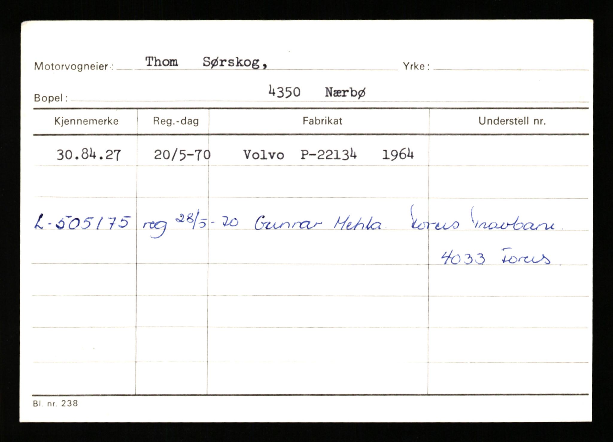 Stavanger trafikkstasjon, AV/SAST-A-101942/0/G/L0011: Registreringsnummer: 240000 - 363477, 1930-1971, p. 1611