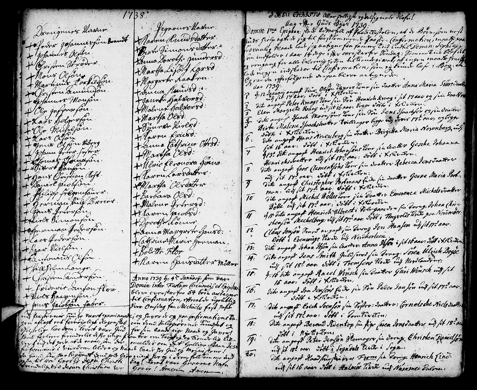 Korskirken sokneprestembete, AV/SAB-A-76101/H/Haa/L0007: Parish register (official) no. A 7, 1736-1839, p. 12