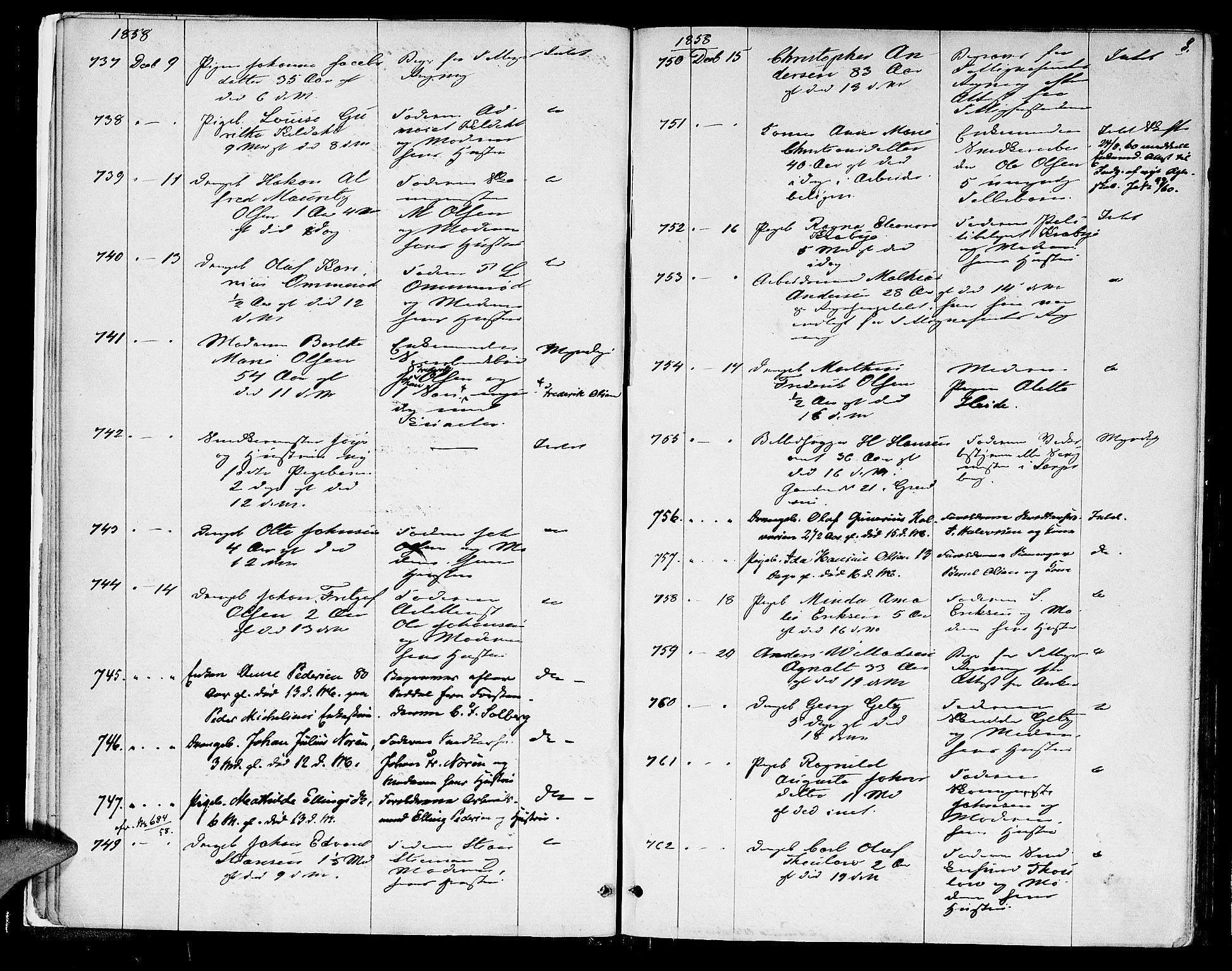 Oslo skifterett, AV/SAO-A-10383/G/Ga/Gaa/L0006: Dødsfallsprotokoll, 1858-1863, p. 7b-8a