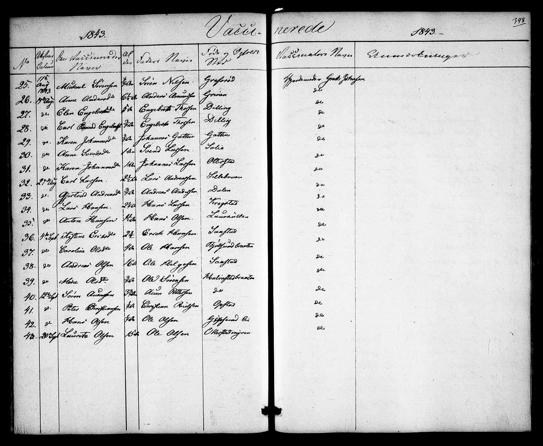 Rygge prestekontor Kirkebøker, SAO/A-10084b/F/Fa/L0004: Parish register (official) no. 4, 1836-1851, p. 348