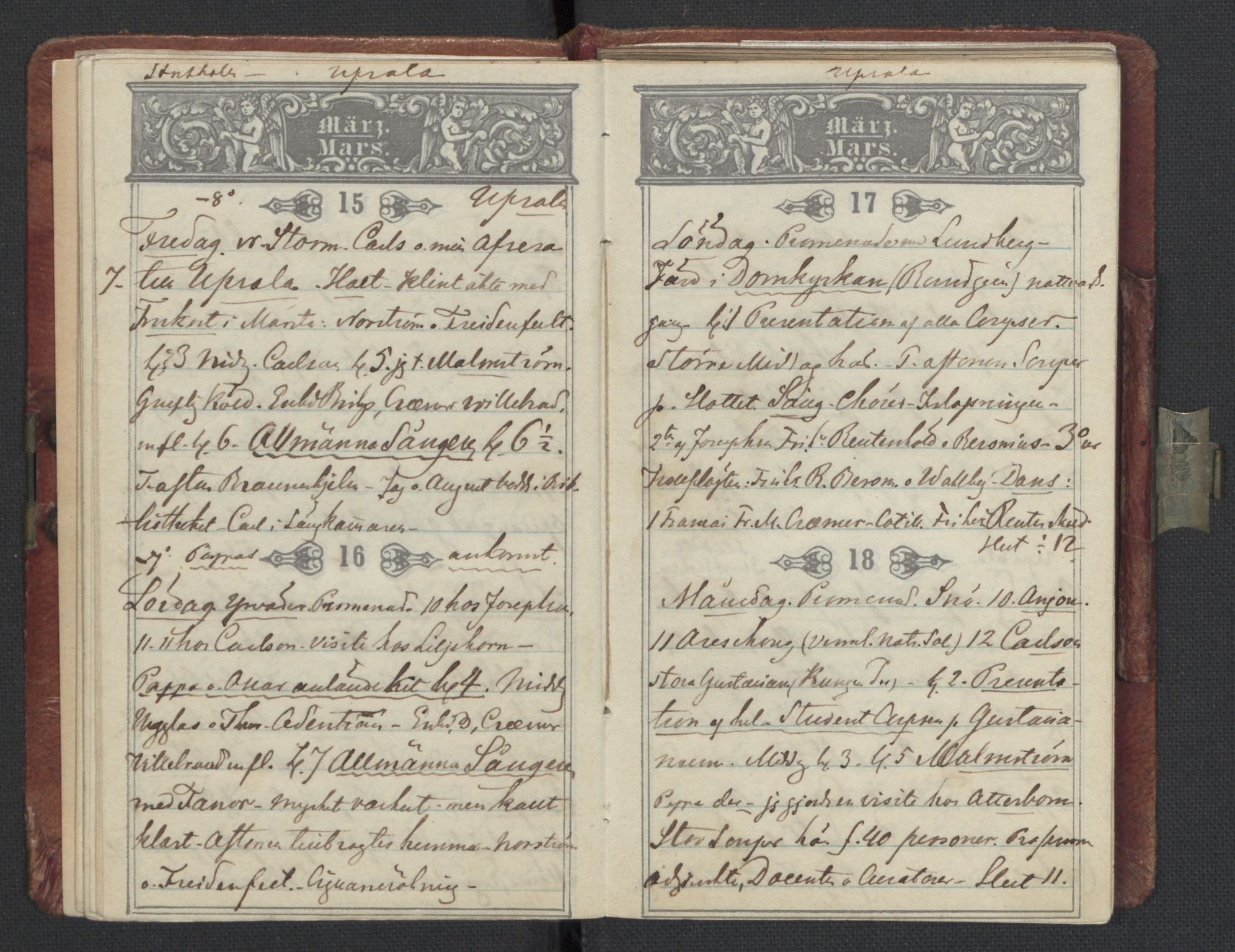 Bernadotte, AV/RA-PA-0318/F/L0001/0003: Privat materiale fra Bernadottefamilien / Dagbok, 1850, p. 27