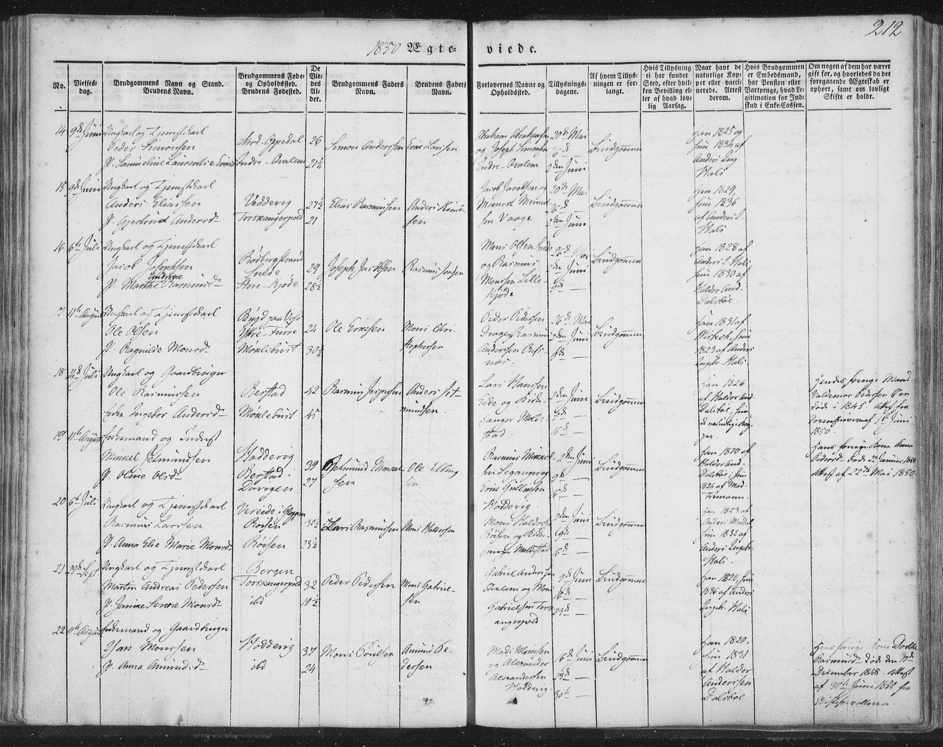 Selje sokneprestembete, AV/SAB-A-99938/H/Ha/Haa/Haaa: Parish register (official) no. A 10, 1844-1858, p. 212