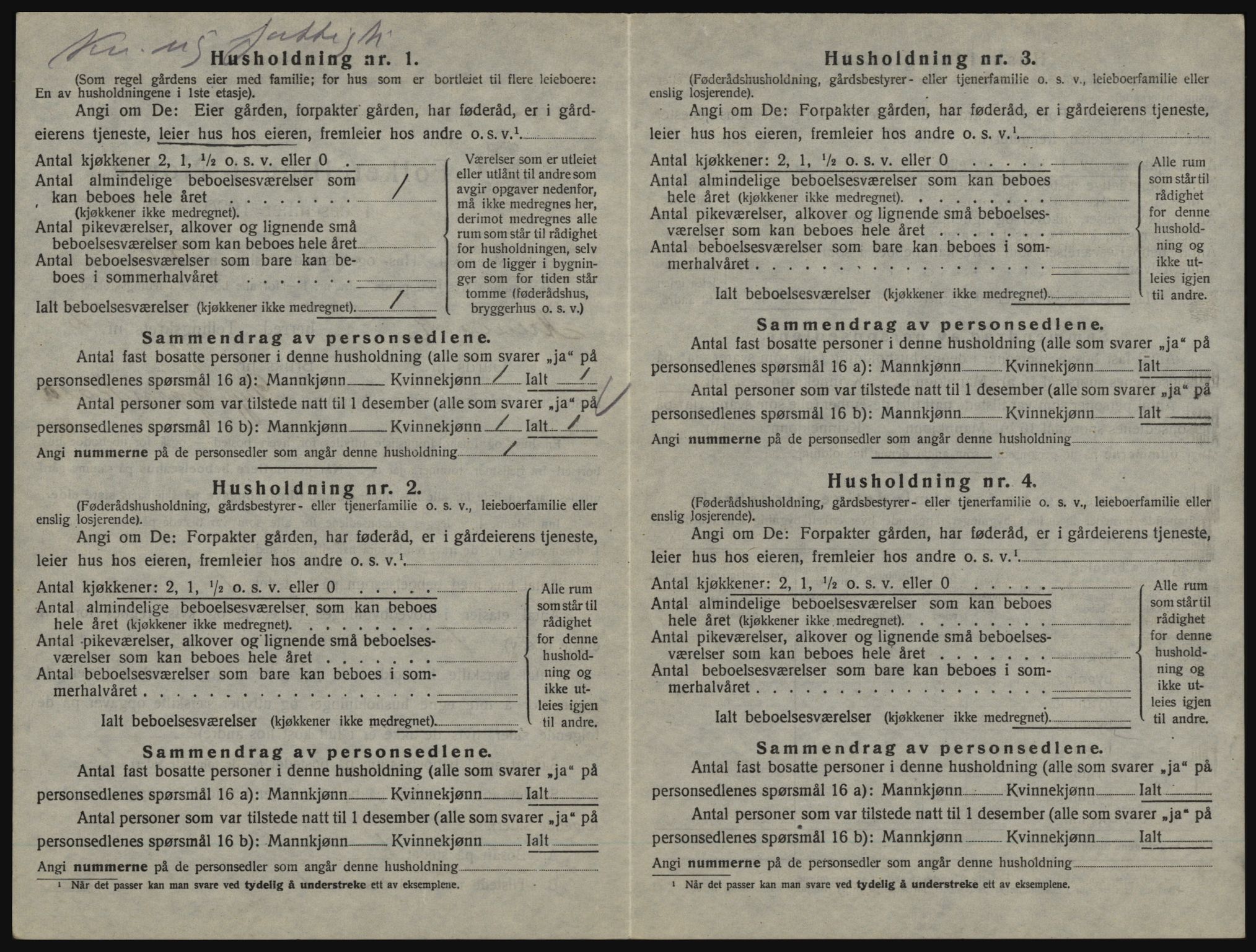 SAO, 1920 census for Aremark, 1920, p. 280