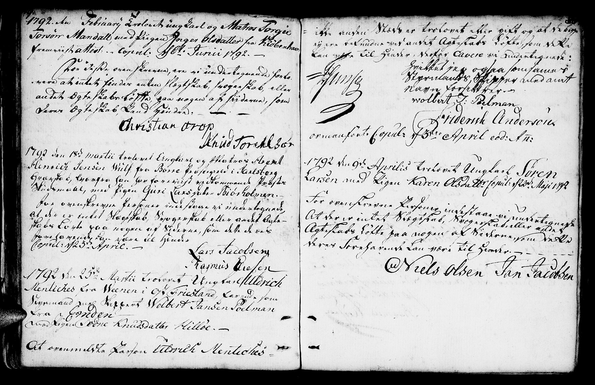 Mandal sokneprestkontor, AV/SAK-1111-0030/F/Fa/Faa/L0007: Parish register (official) no. A 7, 1783-1818, p. 79-80