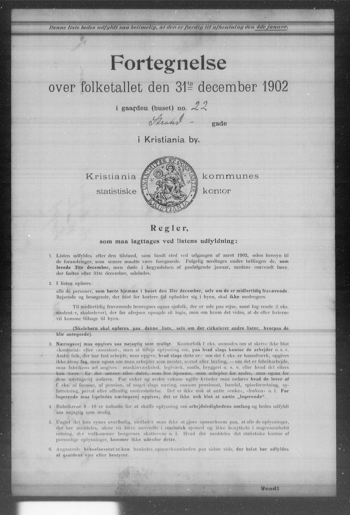 OBA, Municipal Census 1902 for Kristiania, 1902, p. 19418