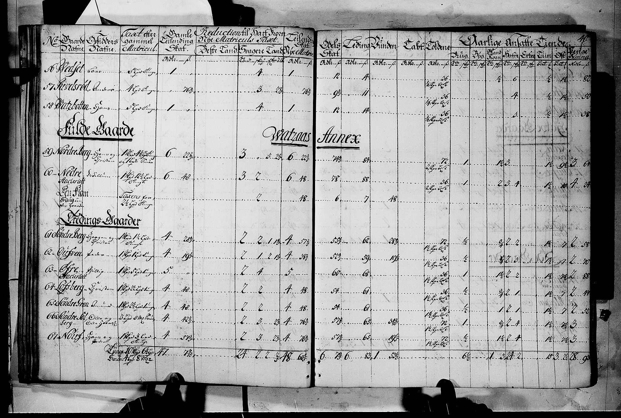 Rentekammeret inntil 1814, Realistisk ordnet avdeling, AV/RA-EA-4070/N/Nb/Nbf/L0116: Jarlsberg grevskap matrikkelprotokoll, 1723, p. 39b-40a