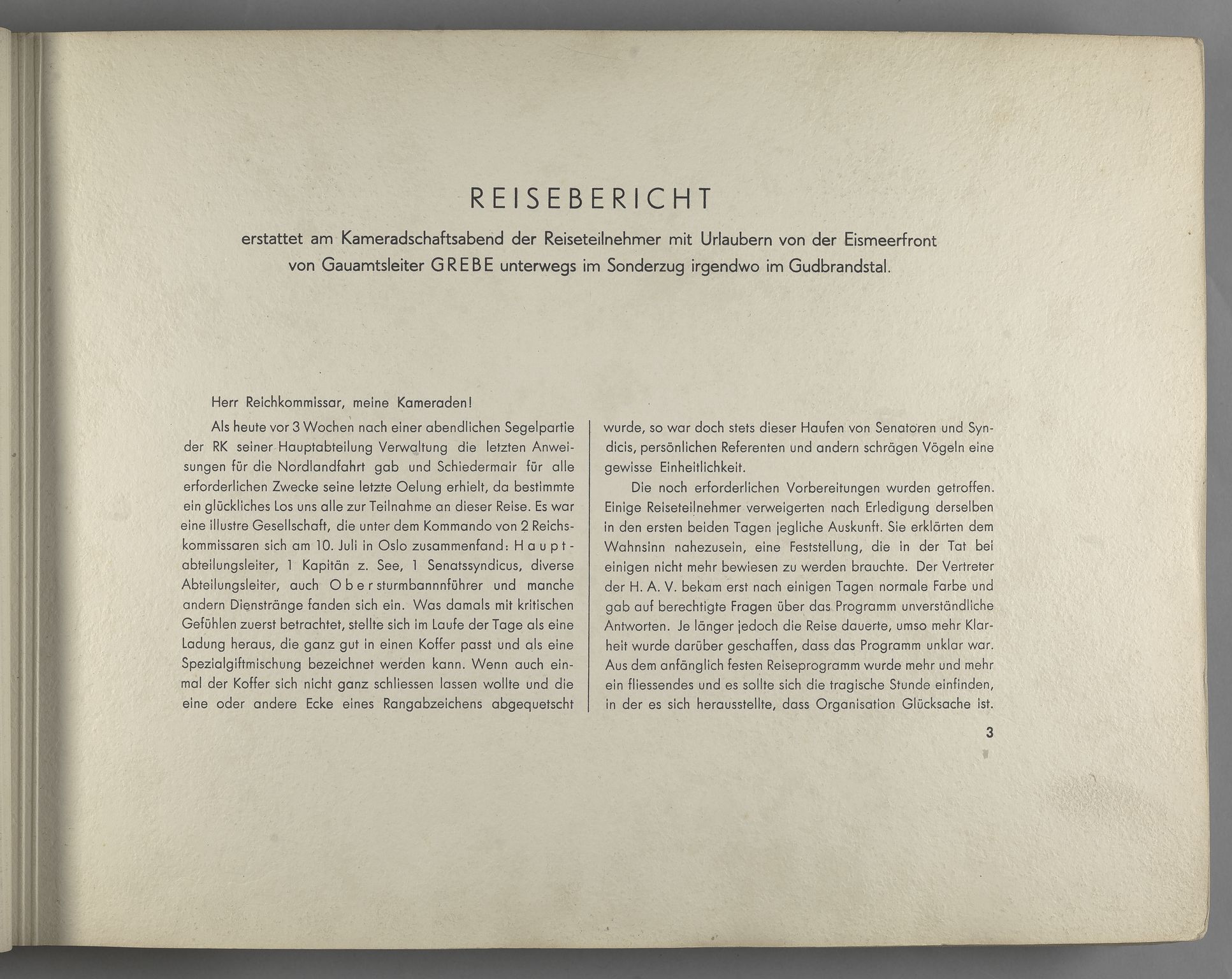 Tyske arkiver, Reichskommissariat, Bildarchiv, RA/RAFA-3309/U/L0071: Fotoalbum: Mit dem Reichskommissar nach Nordnorwegen und Finnland 10. bis 27. Juli 1942, 1942, p. 3