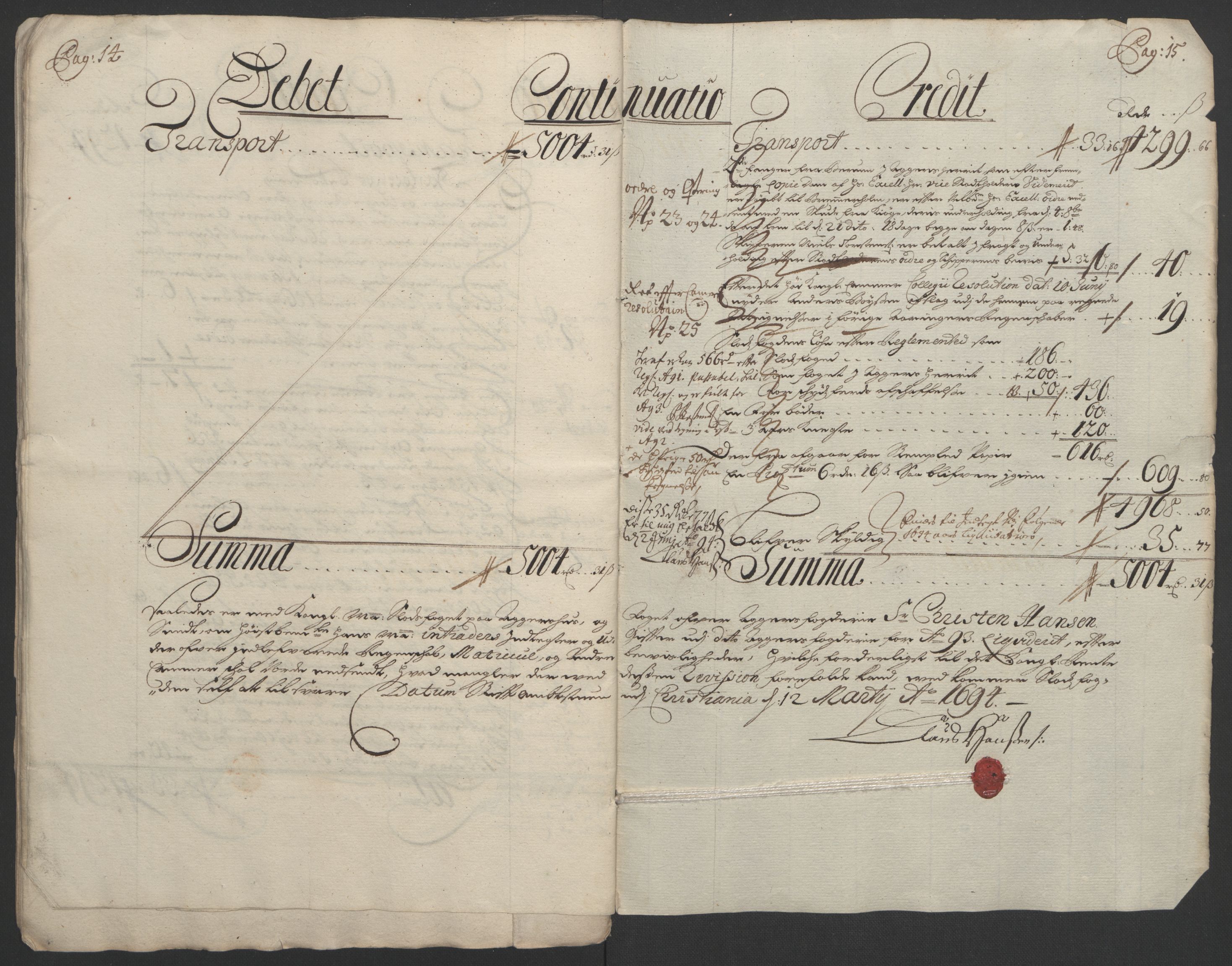 Rentekammeret inntil 1814, Reviderte regnskaper, Fogderegnskap, AV/RA-EA-4092/R08/L0426: Fogderegnskap Aker, 1692-1693, p. 283