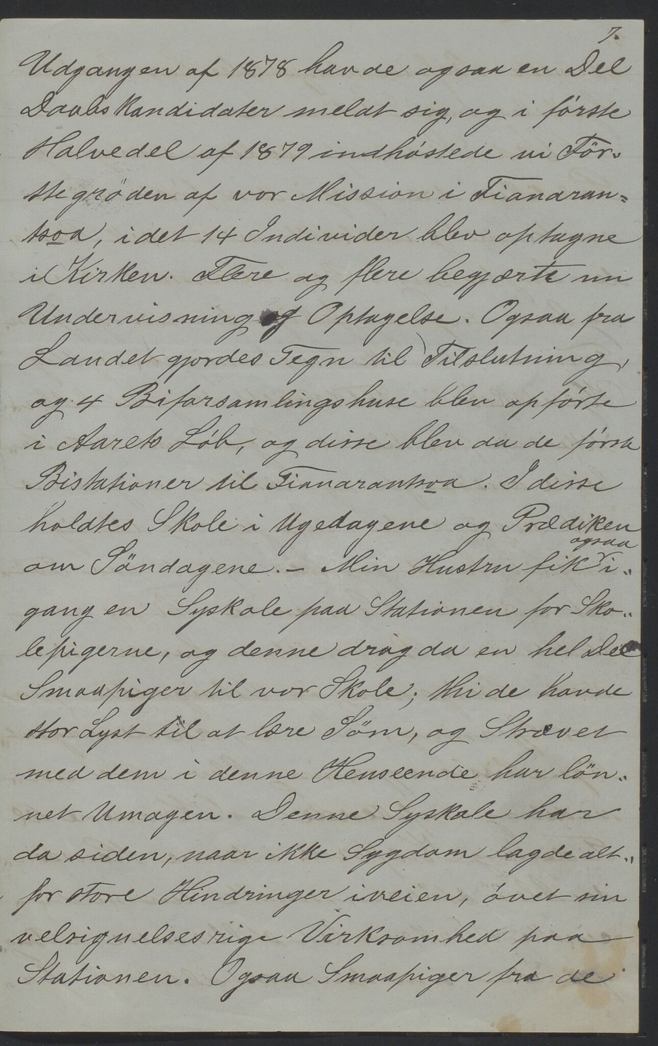 Det Norske Misjonsselskap - hovedadministrasjonen, VID/MA-A-1045/D/Da/Daa/L0036/0011: Konferansereferat og årsberetninger / Konferansereferat fra Madagaskar Innland., 1886, p. 7