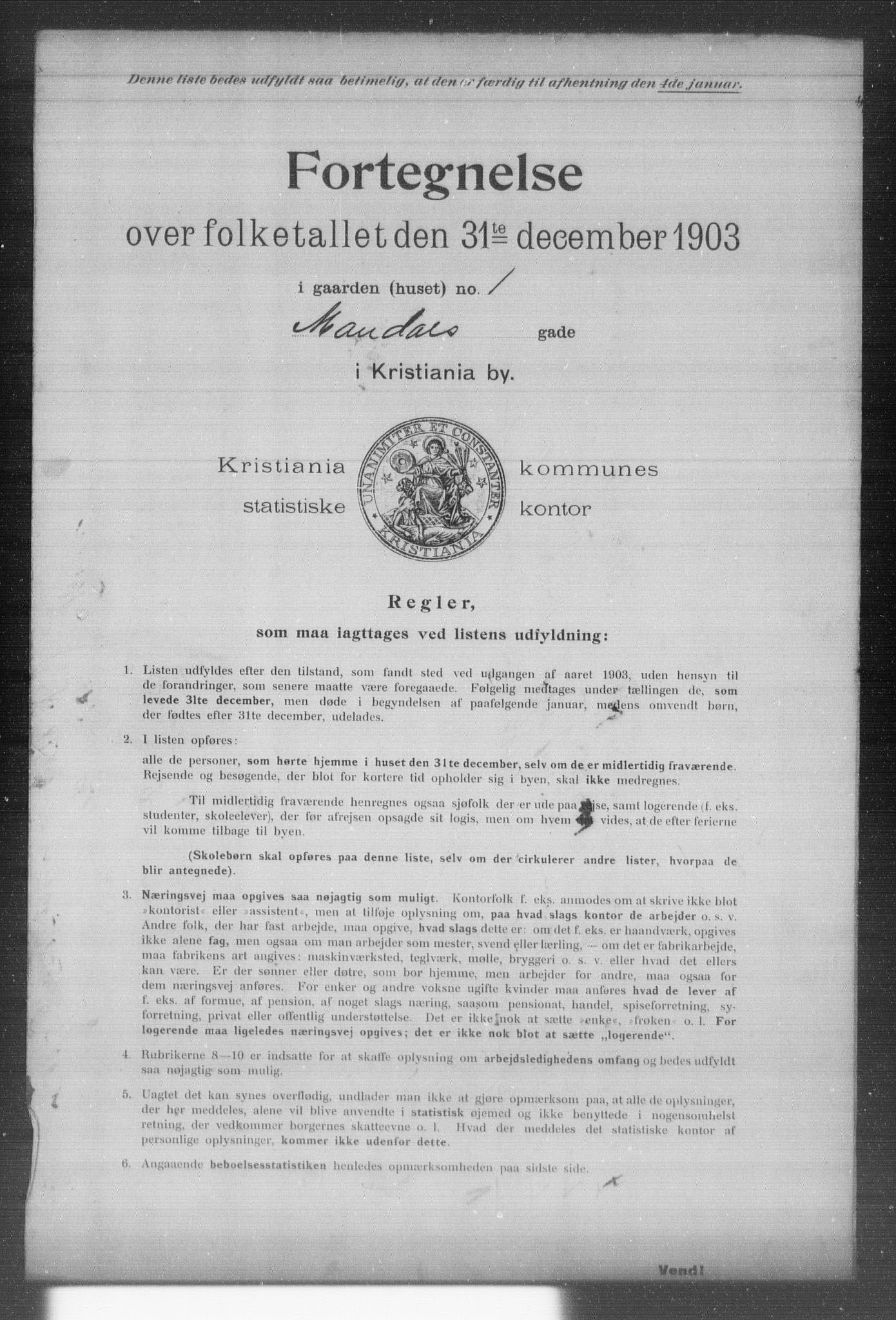 OBA, Municipal Census 1903 for Kristiania, 1903, p. 11820