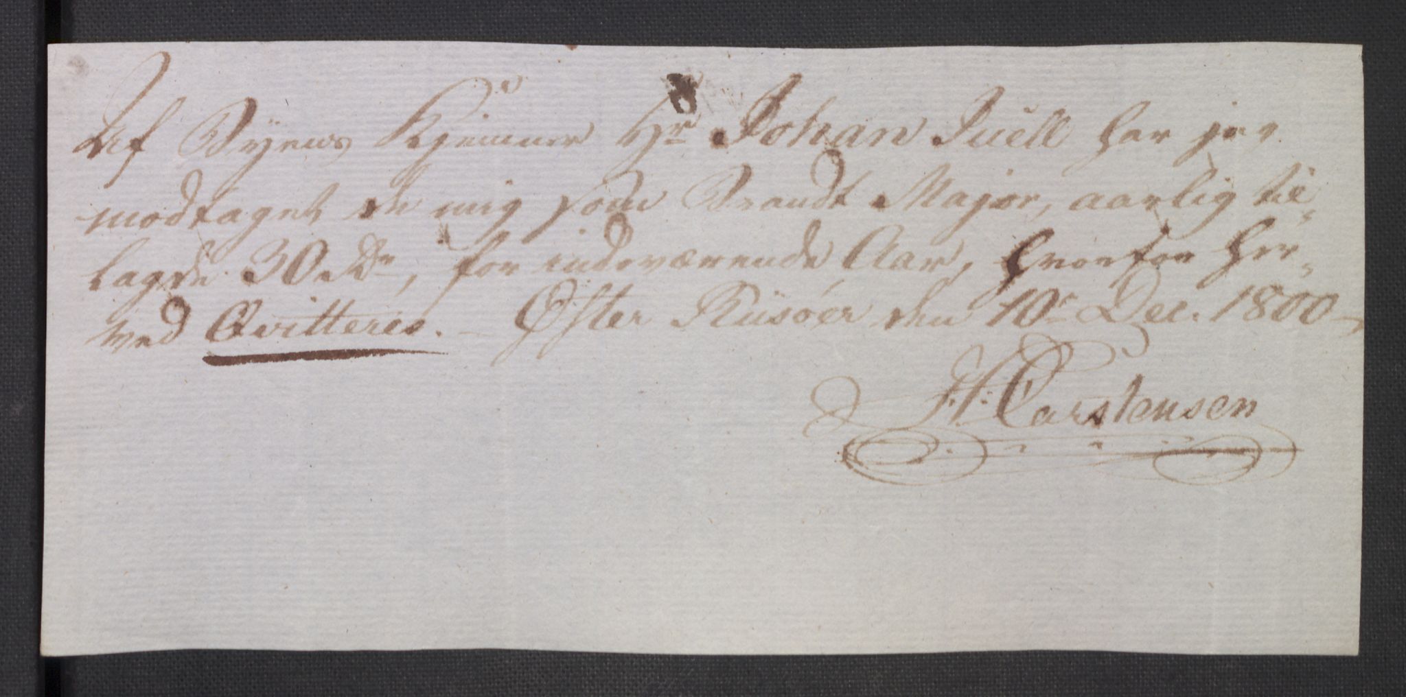 Danske Kanselli 1800-1814, AV/RA-EA-3024/K/Kk/Kka/Kkac/L0235: Kjøpstadregnskap Øster Risør, 1796-1800, p. 1039