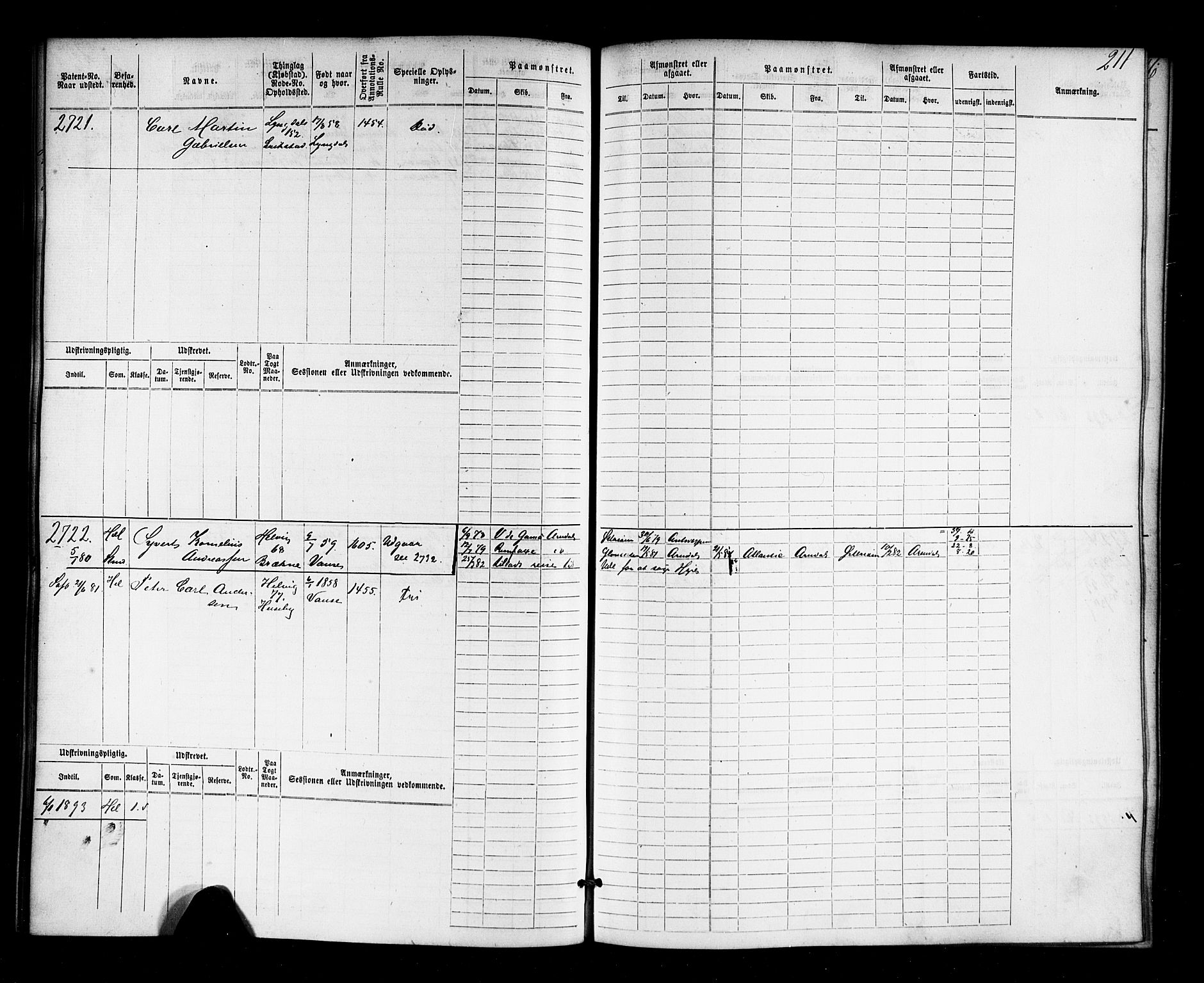 Farsund mønstringskrets, AV/SAK-2031-0017/F/Fb/L0018: Hovedrulle nr 2301-3066, Z-10, 1875-1914, p. 216