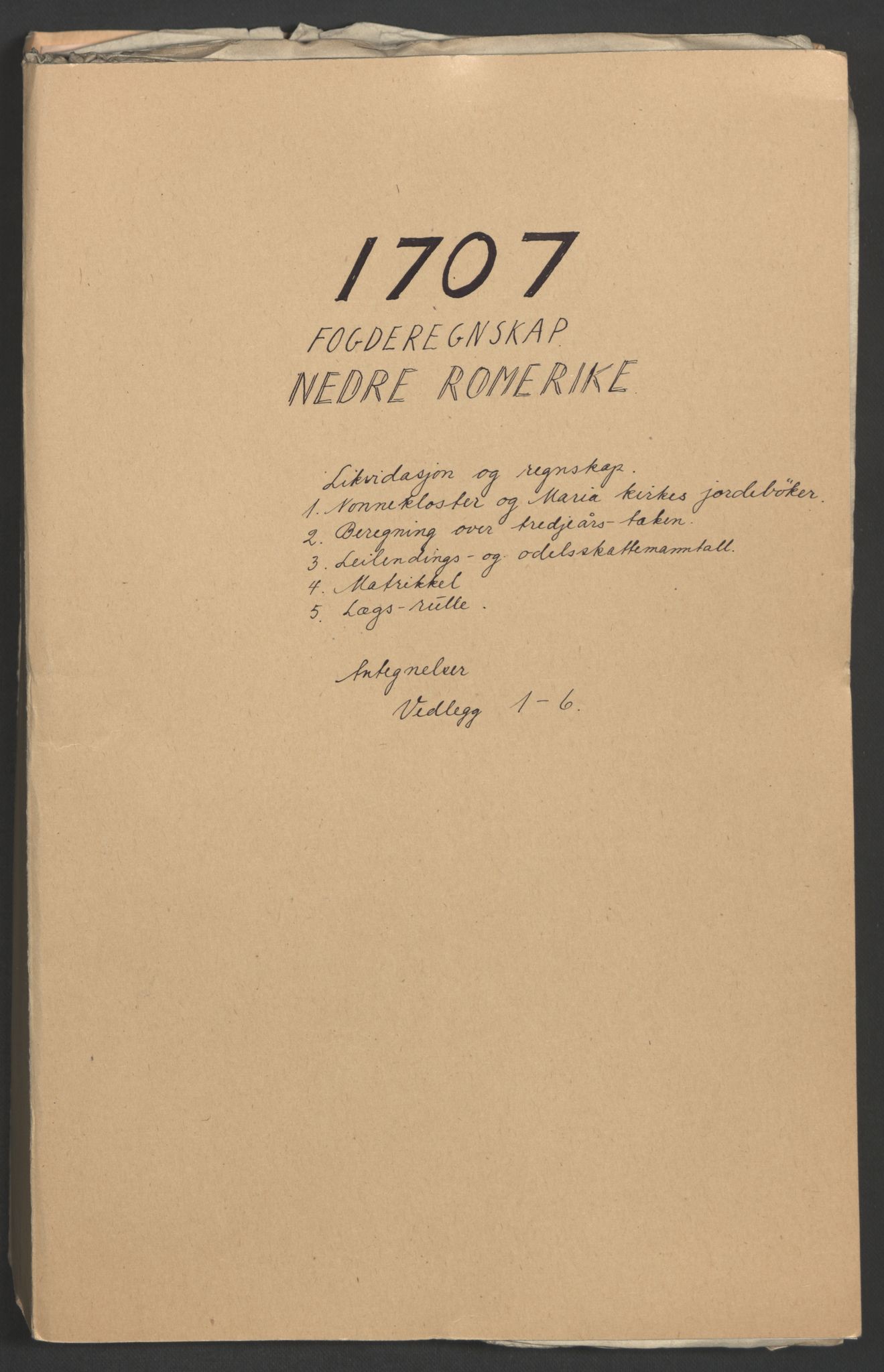 Rentekammeret inntil 1814, Reviderte regnskaper, Fogderegnskap, RA/EA-4092/R11/L0590: Fogderegnskap Nedre Romerike, 1706-1707, p. 215