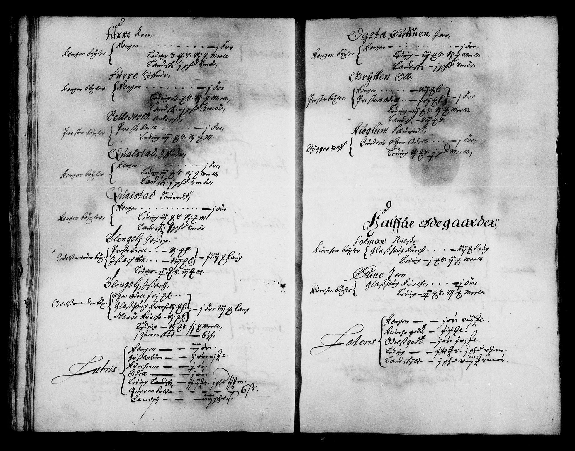 Rentekammeret inntil 1814, Realistisk ordnet avdeling, AV/RA-EA-4070/N/Na/L0002/0008: [XI g]: Trondheims stifts jordebøker: / Namdalen fogderi, 1664