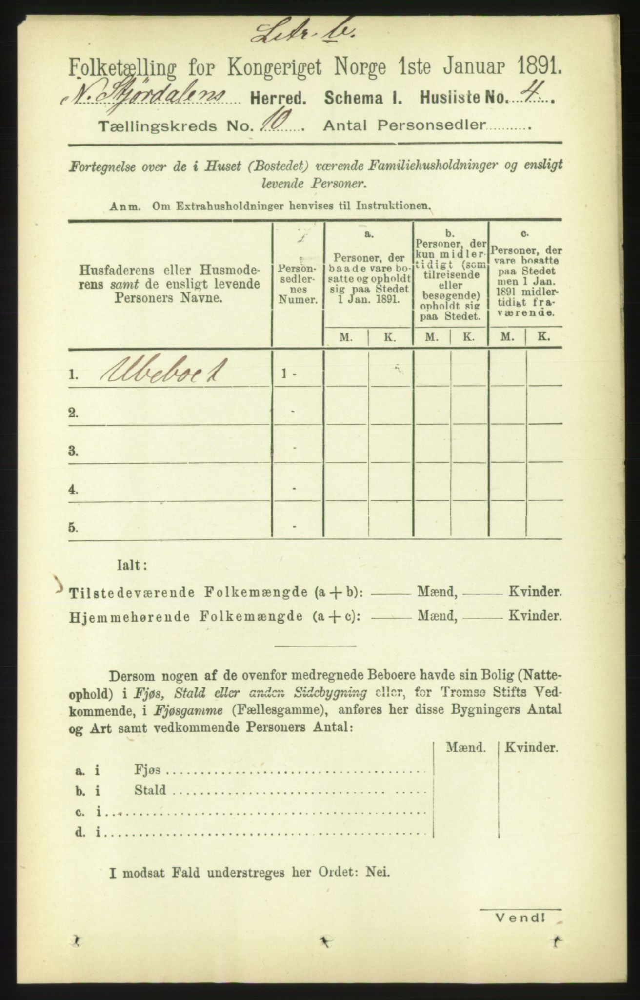 RA, 1891 census for 1714 Nedre Stjørdal, 1891, p. 5483