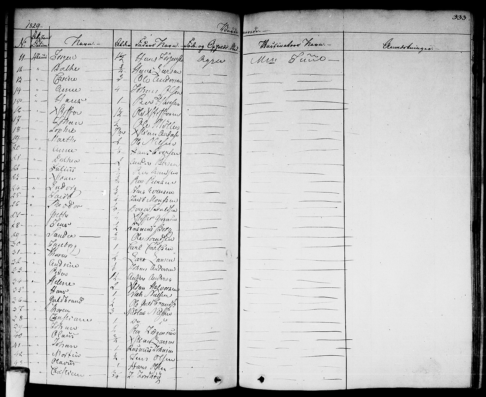 Aker prestekontor kirkebøker, SAO/A-10861/F/L0018: Parish register (official) no. 17, 1829-1852, p. 333